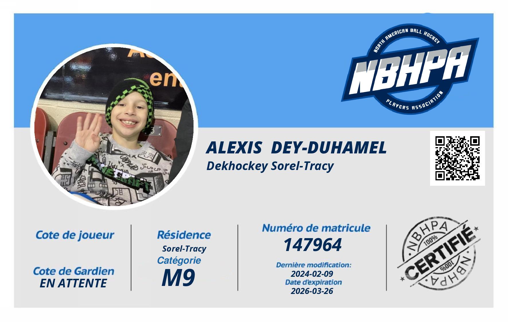Alexis  Dey-Duhamel