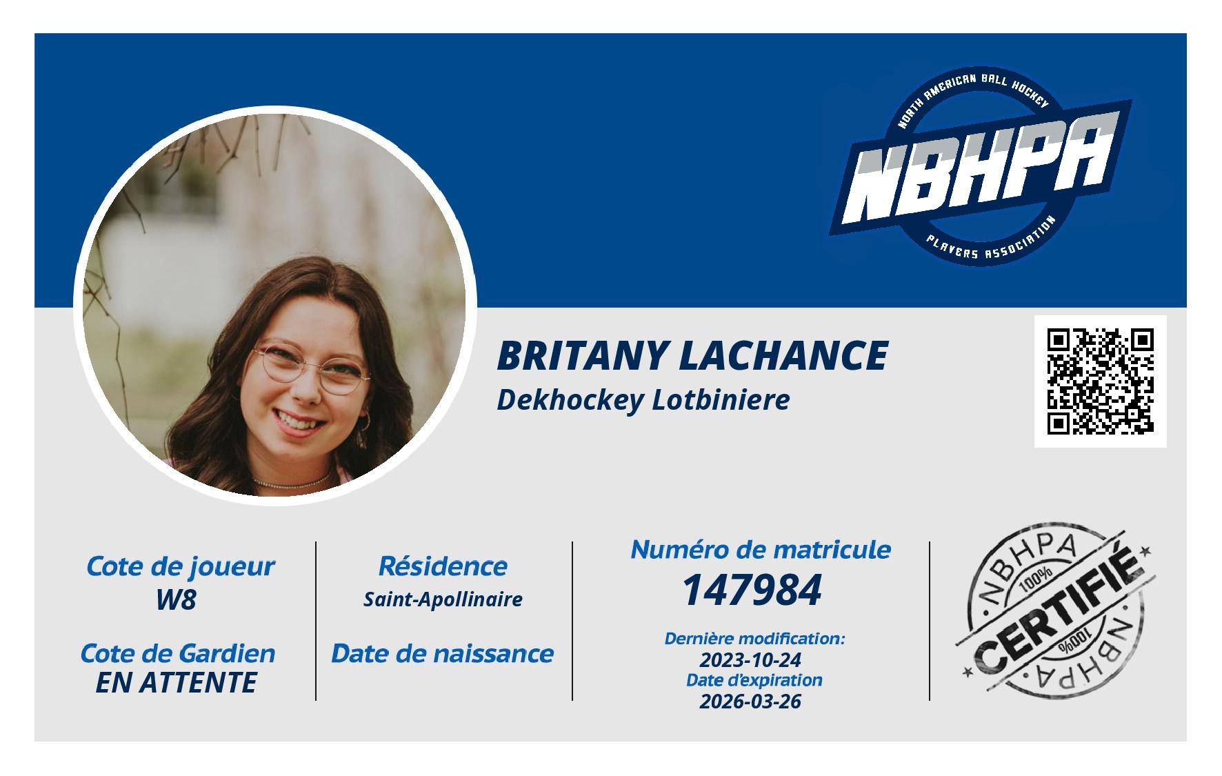 Britany Lachance