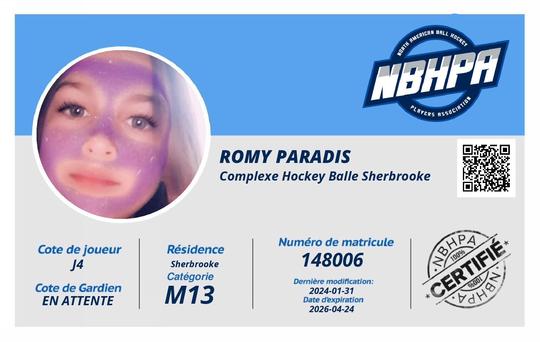 Romy Paradis 