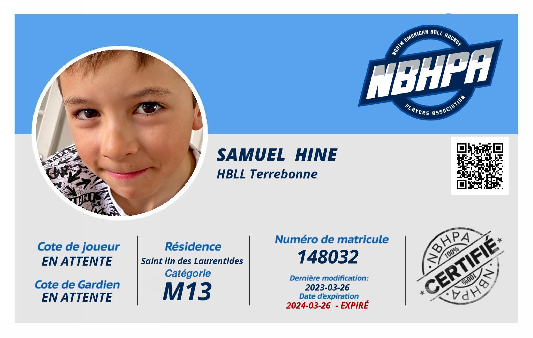 Samuel  Hine