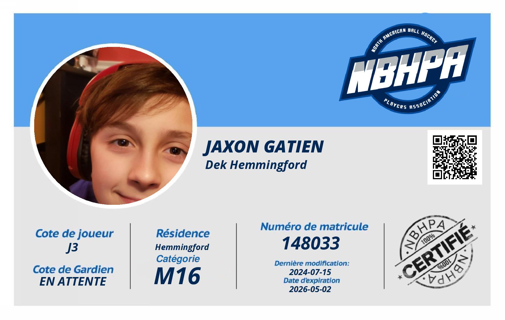 Jaxon Gatien