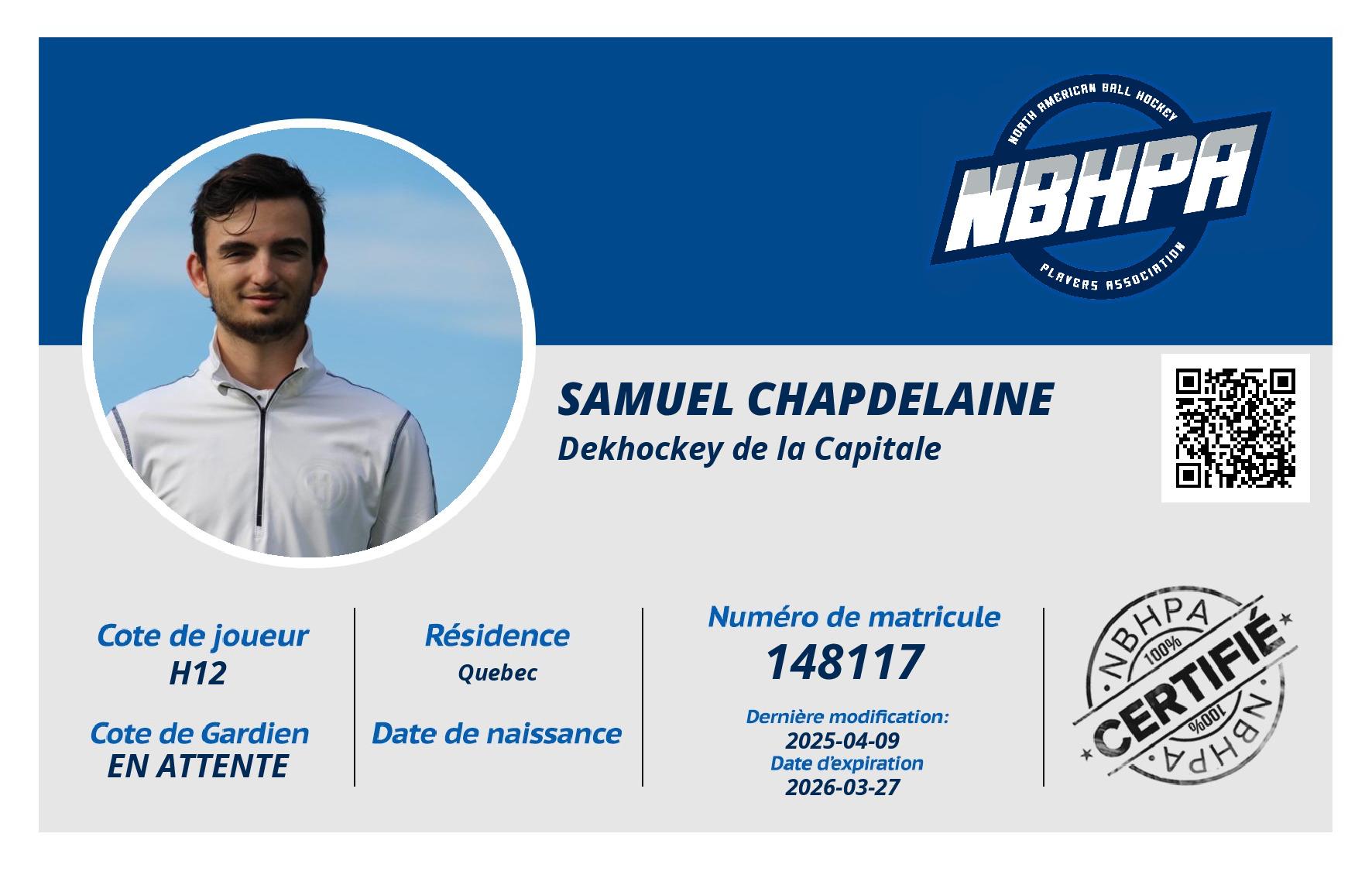 Samuel Chapdelaine