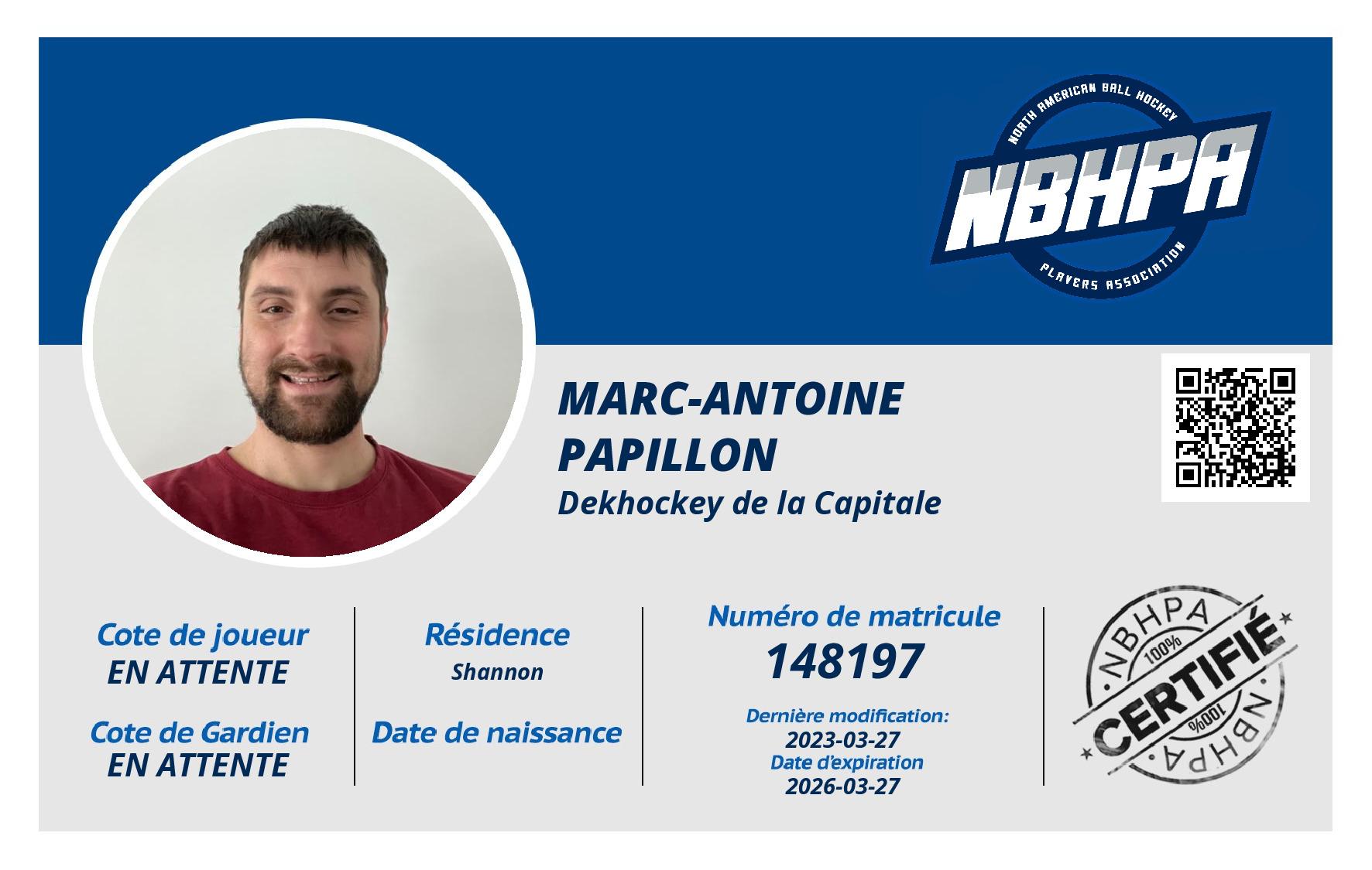 Marc-Antoine  Papillon