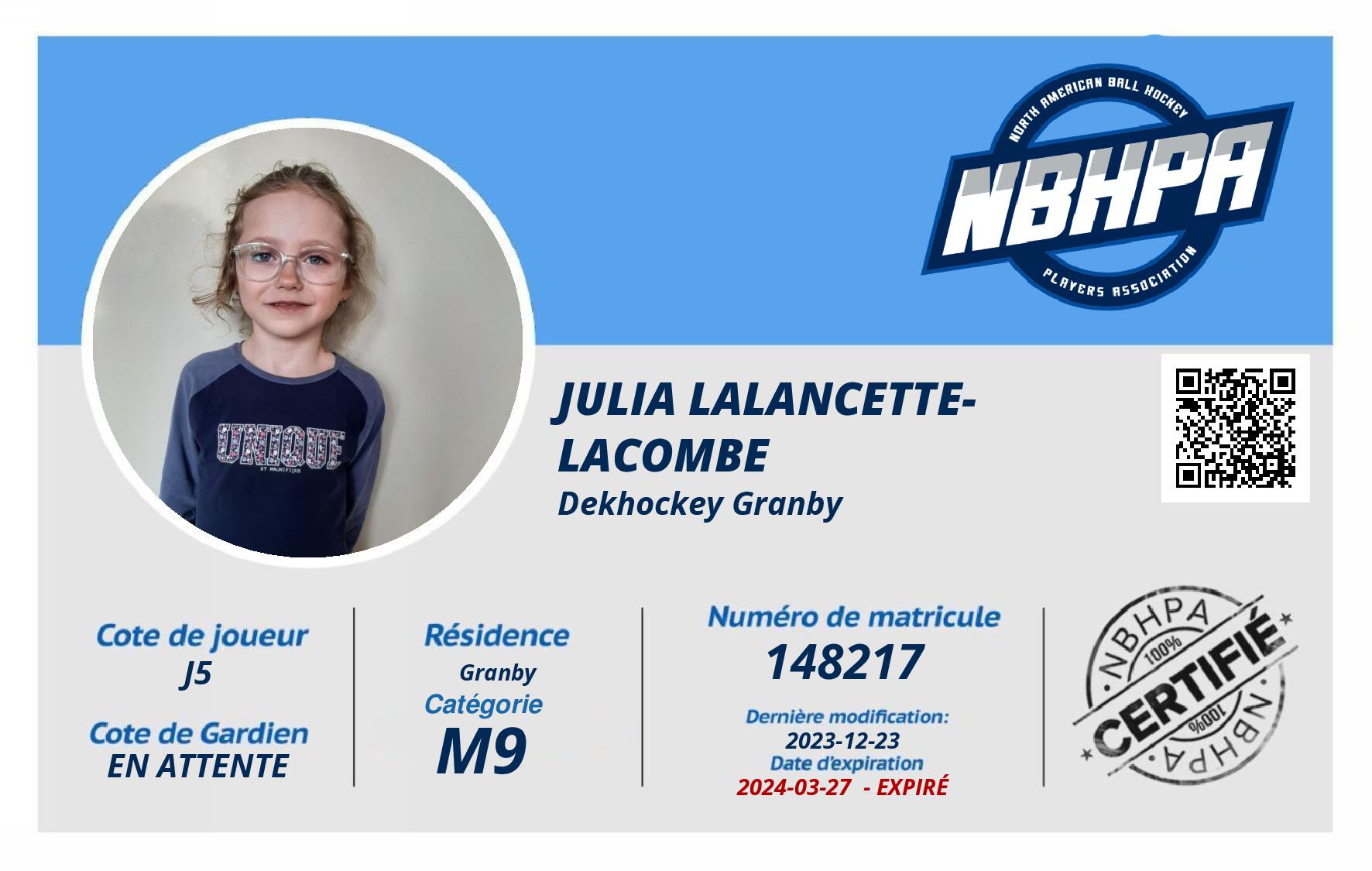 Julia Lalancette-Lacombe 