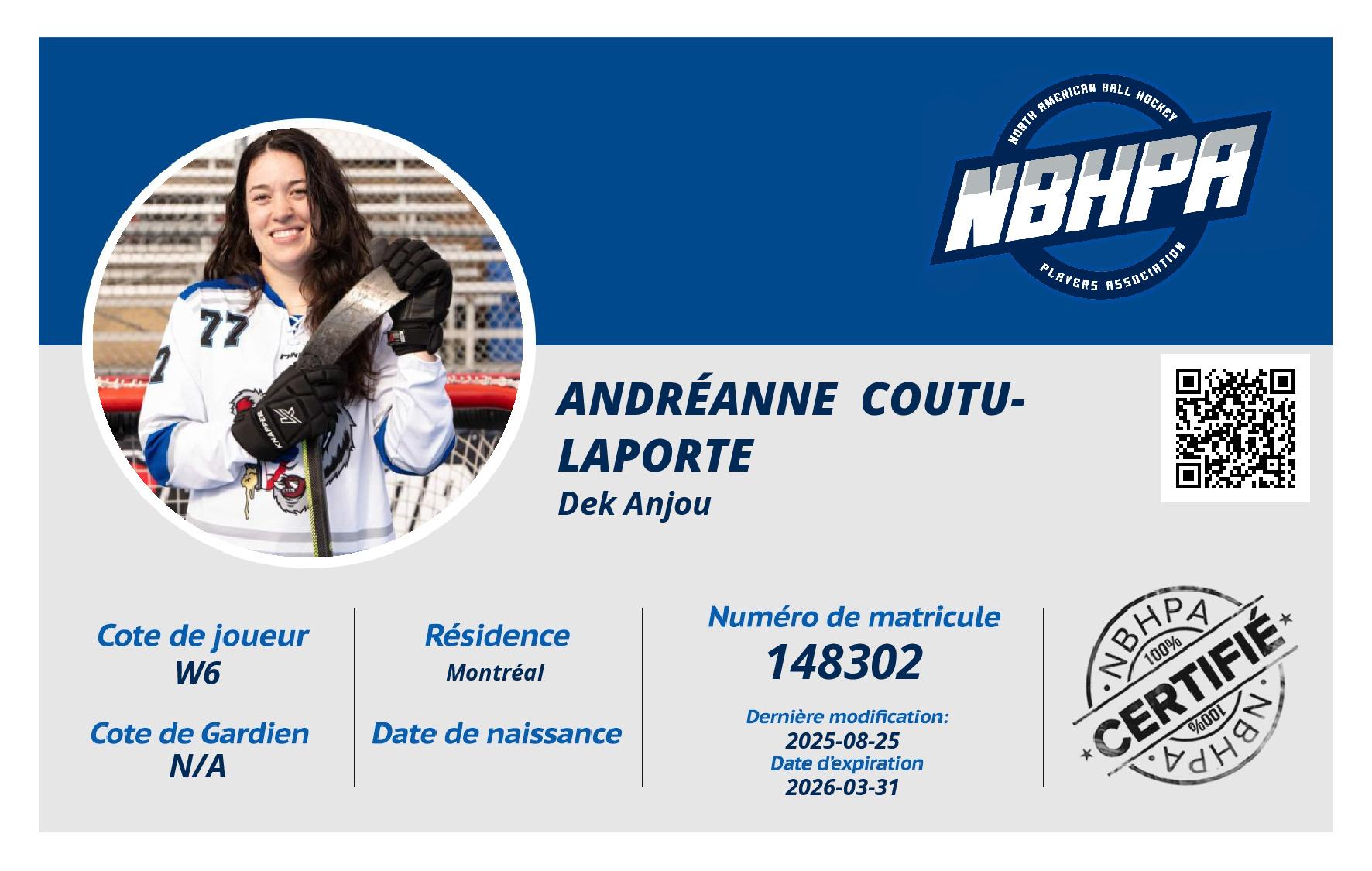 Andréanne  Coutu-Laporte 
