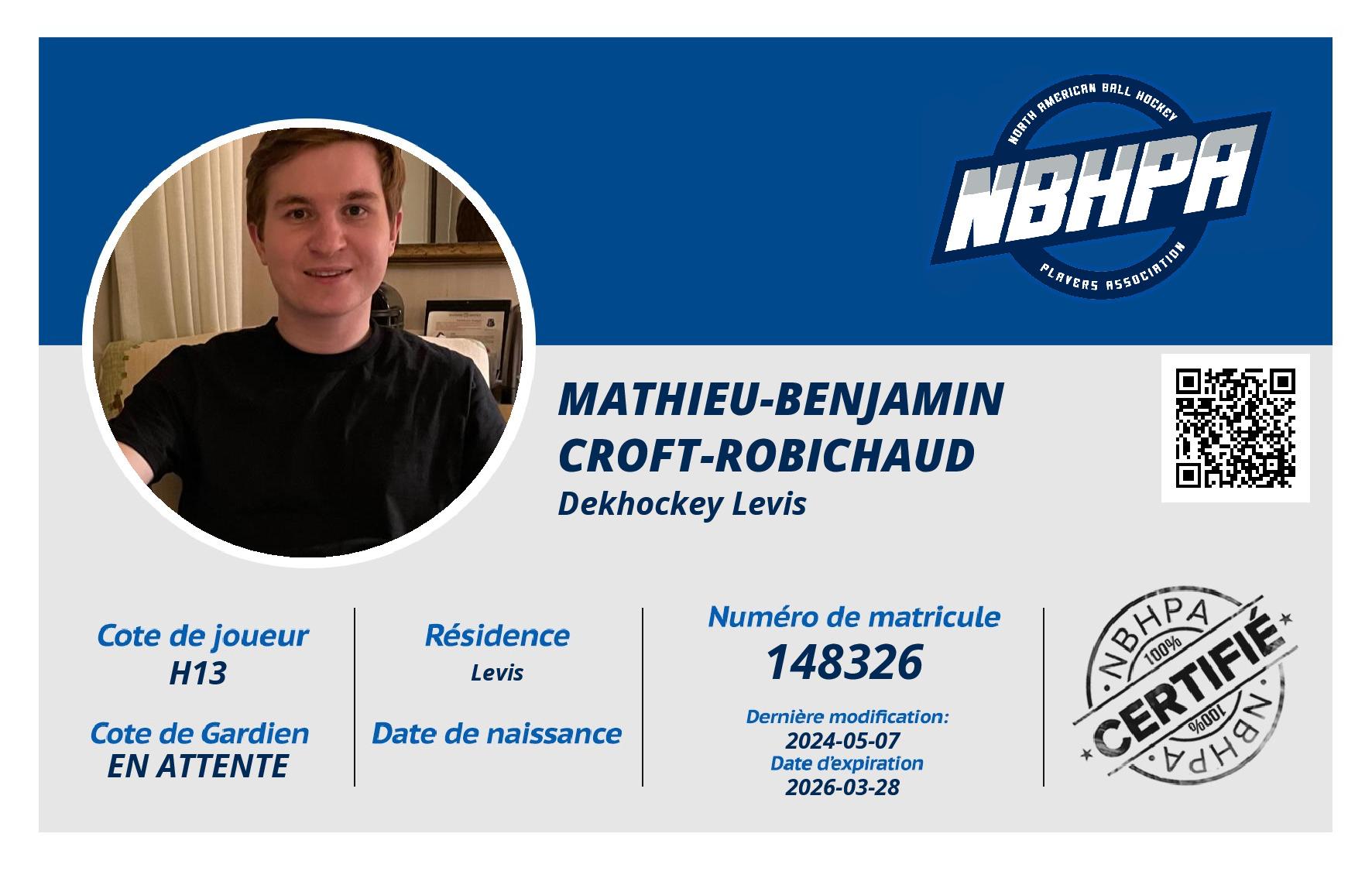 Mathieu-Benjamin Croft-Robichaud