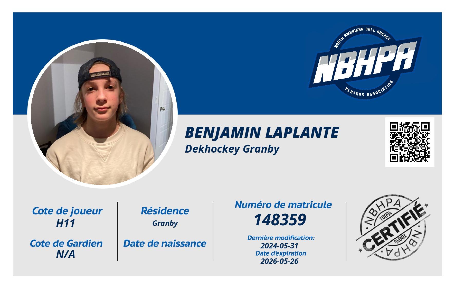 Benjamin Laplante