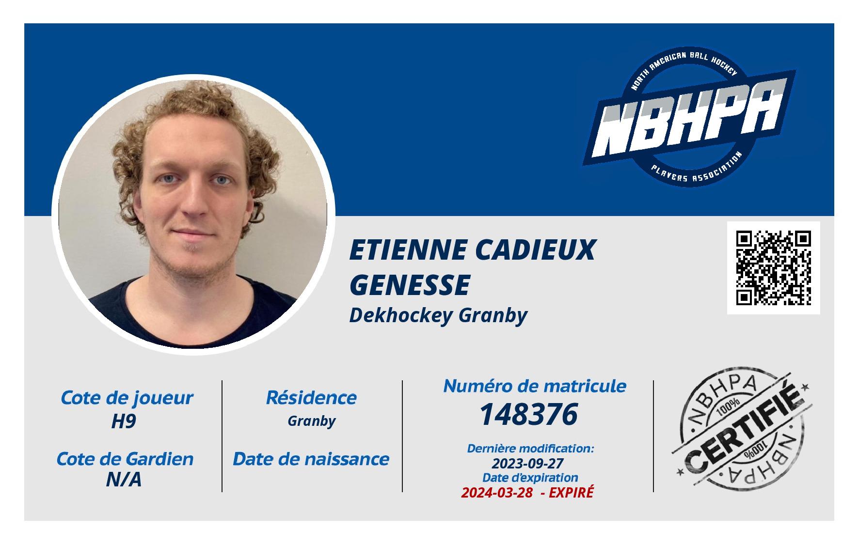 Etienne Cadieux Genesse