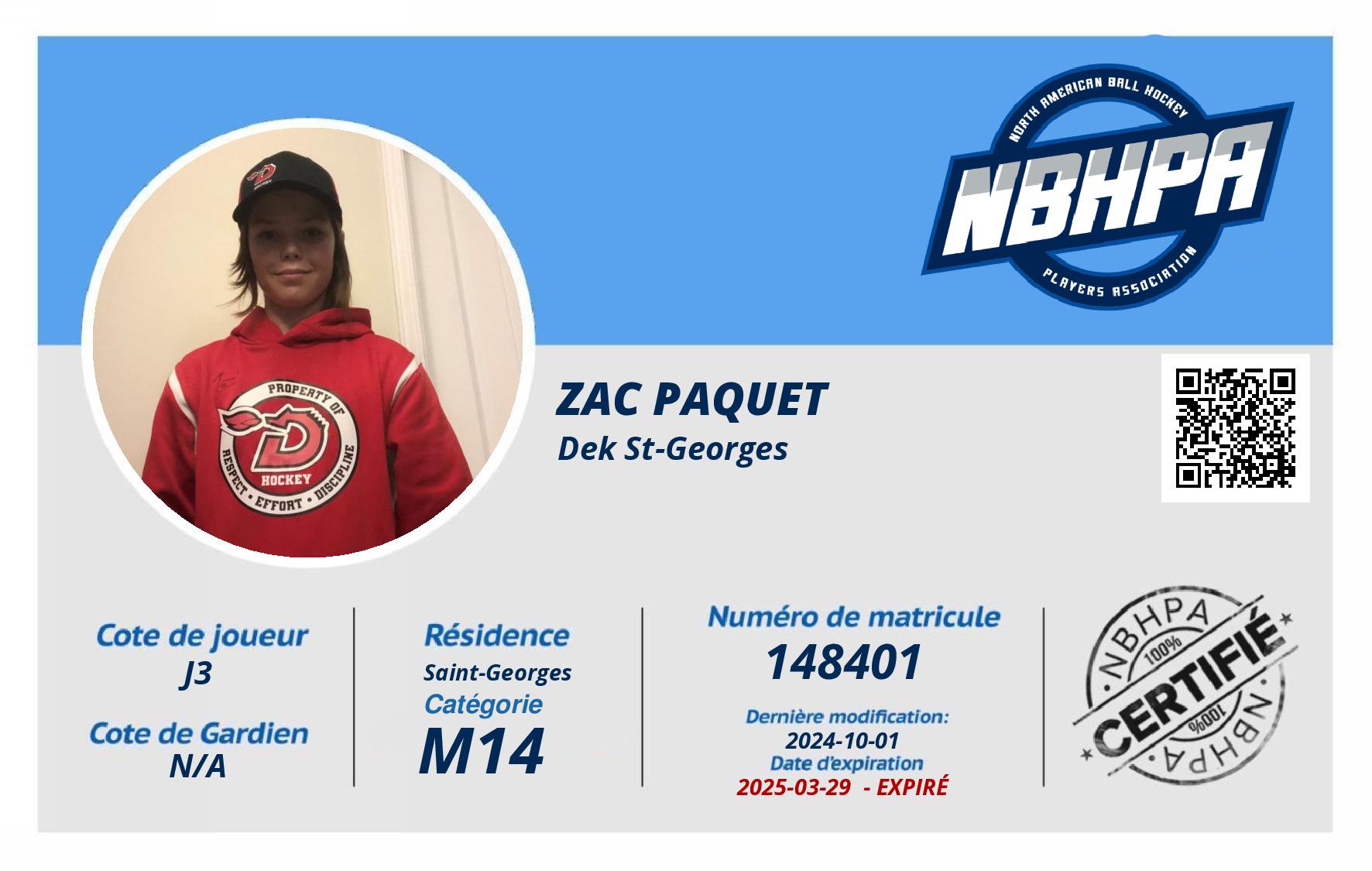 Zac Paquet