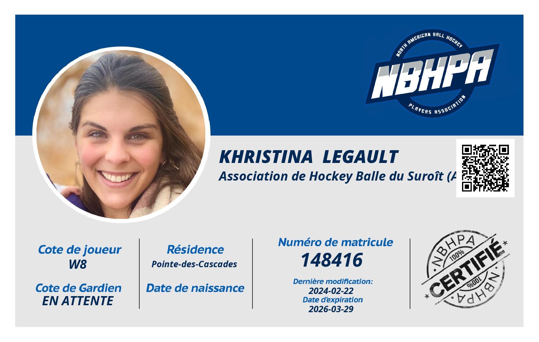 Khristina  Legault