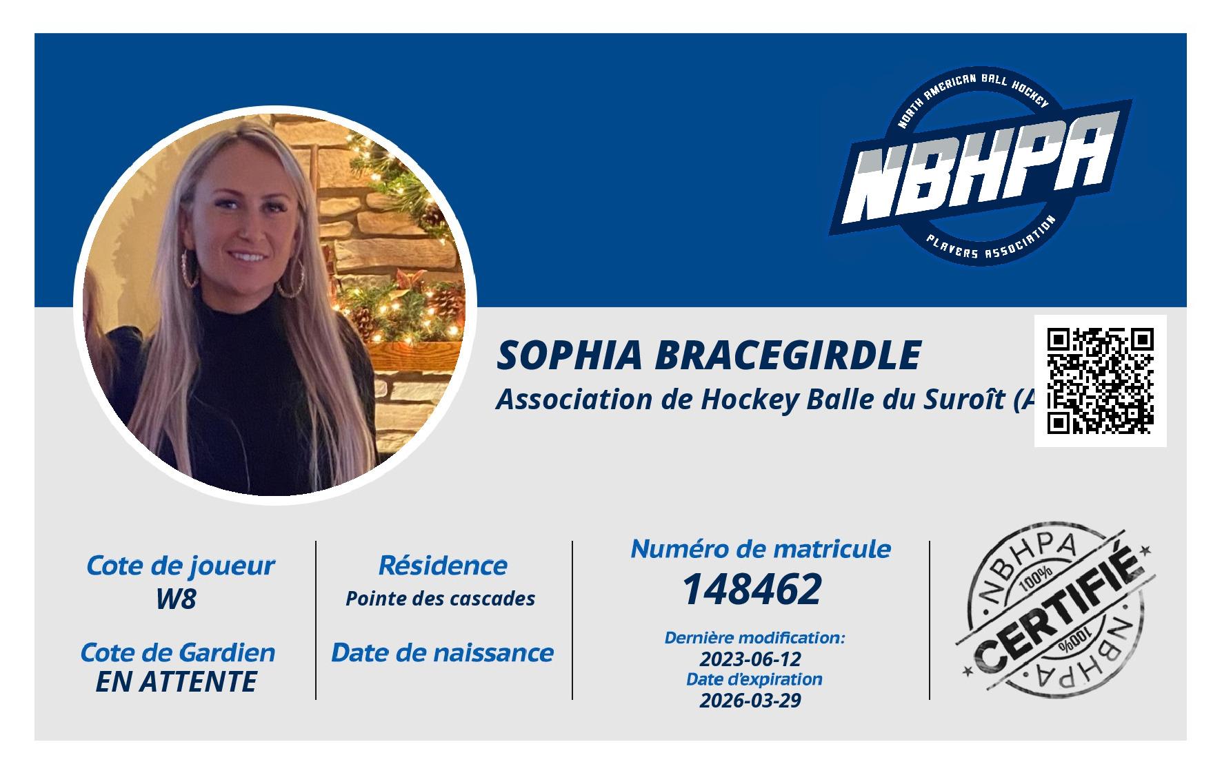Sophia Bracegirdle