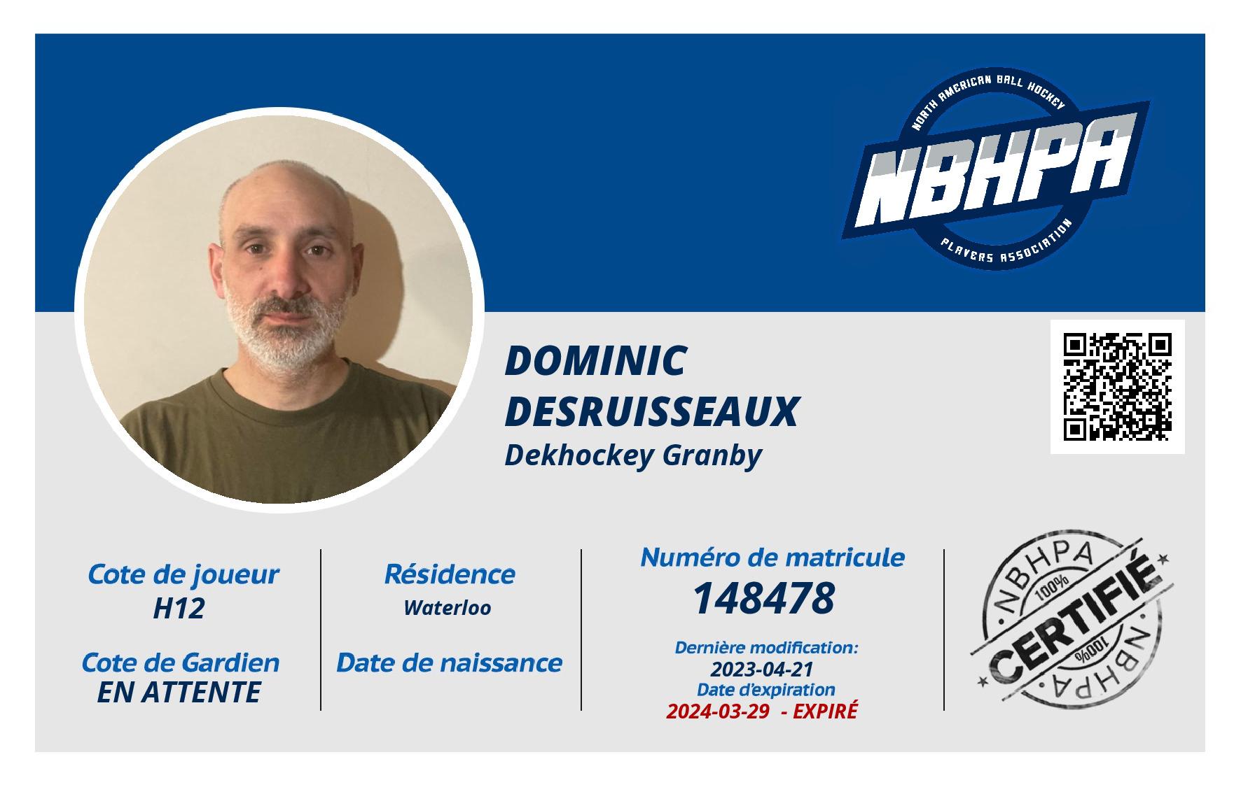 Dominic Desruisseaux 