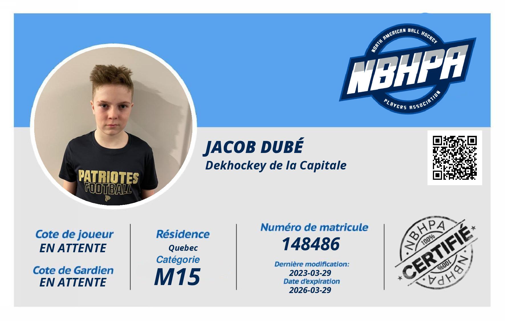 Jacob Dubé 