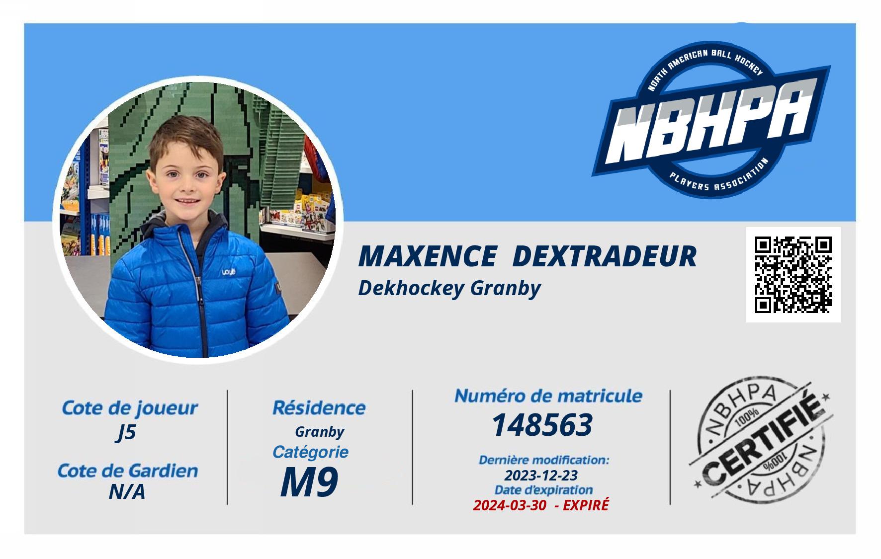 Maxence  Dextradeur 