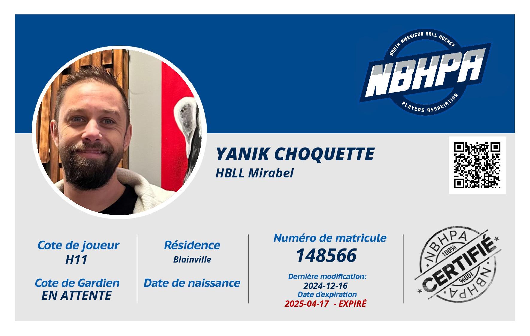 Yanik Choquette