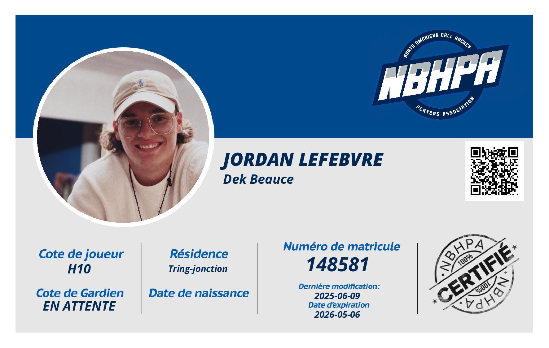 Jordan Lefebvre