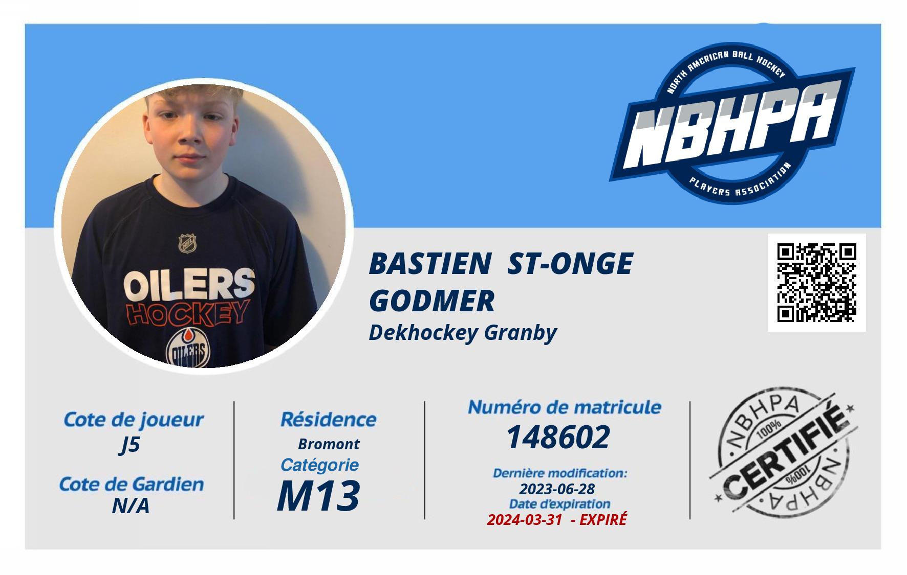 Bastien  St-Onge Godmer