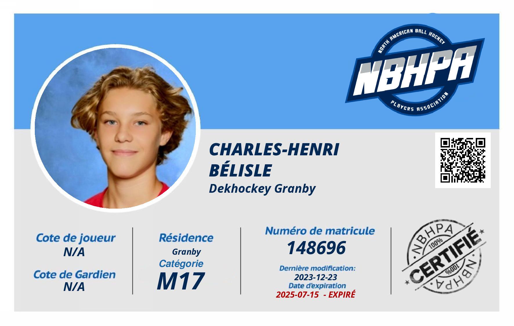 Charles-Henri  Bélisle 