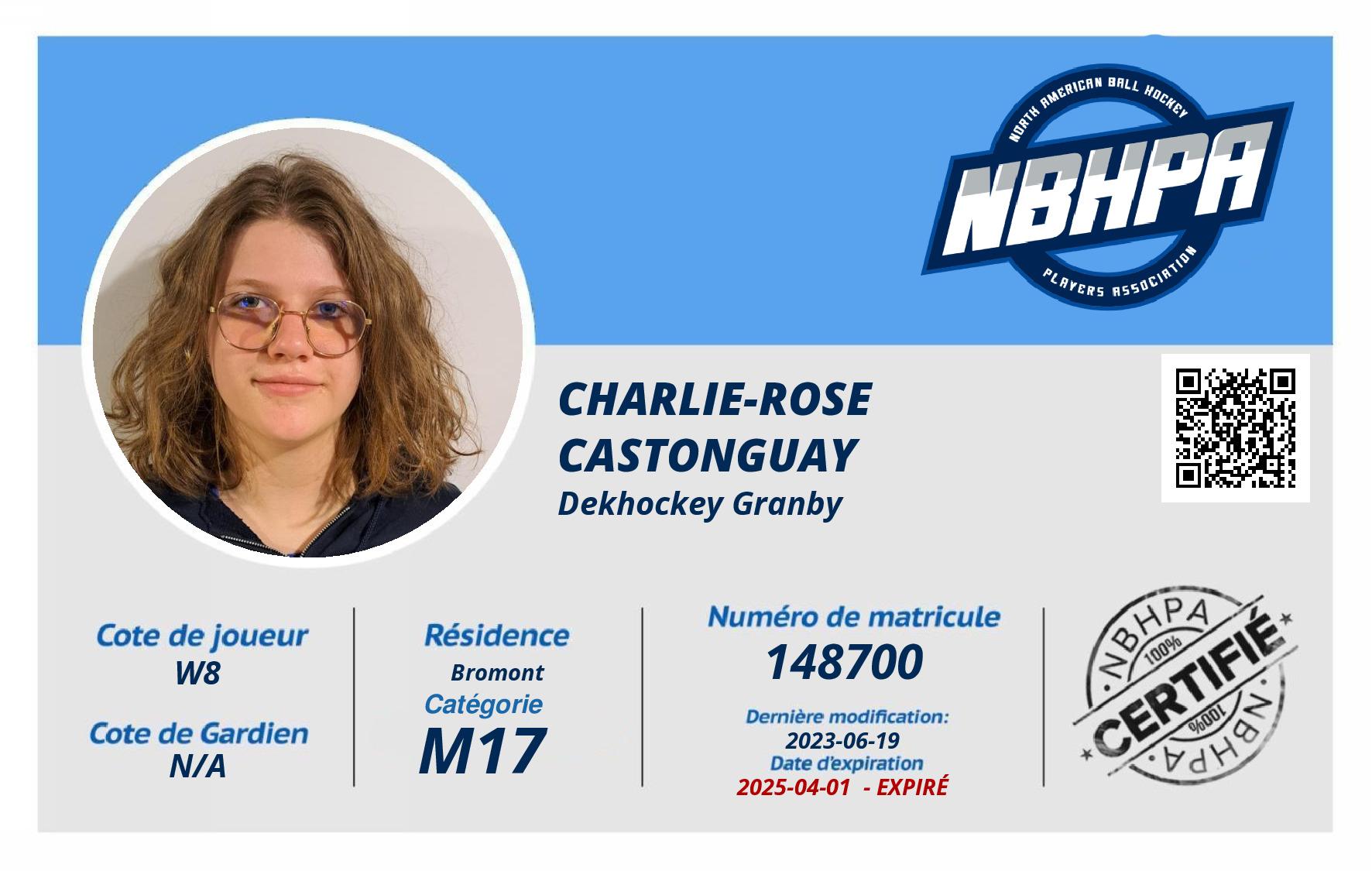 Charlie-Rose  Castonguay 
