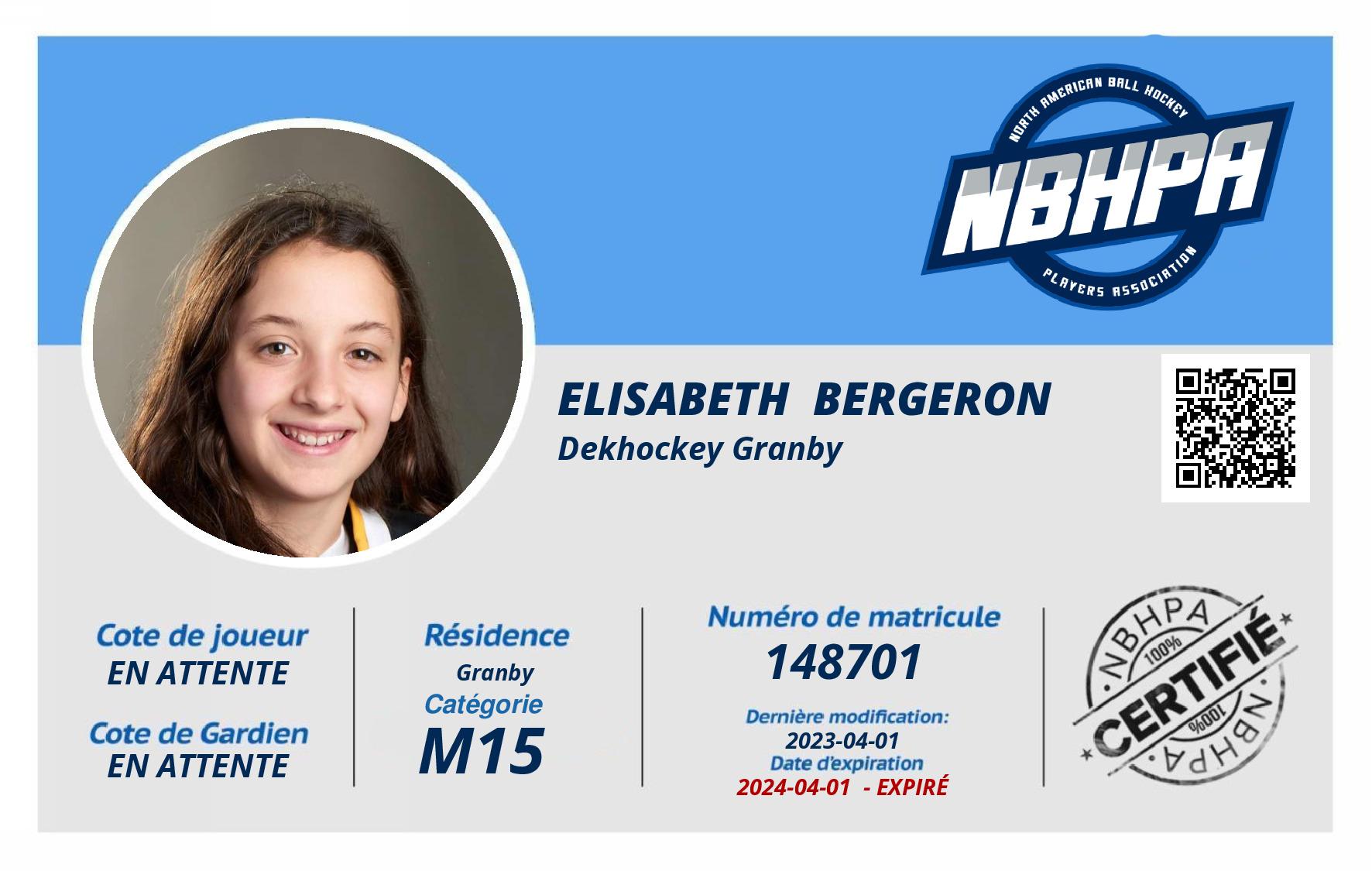 Elisabeth  Bergeron 