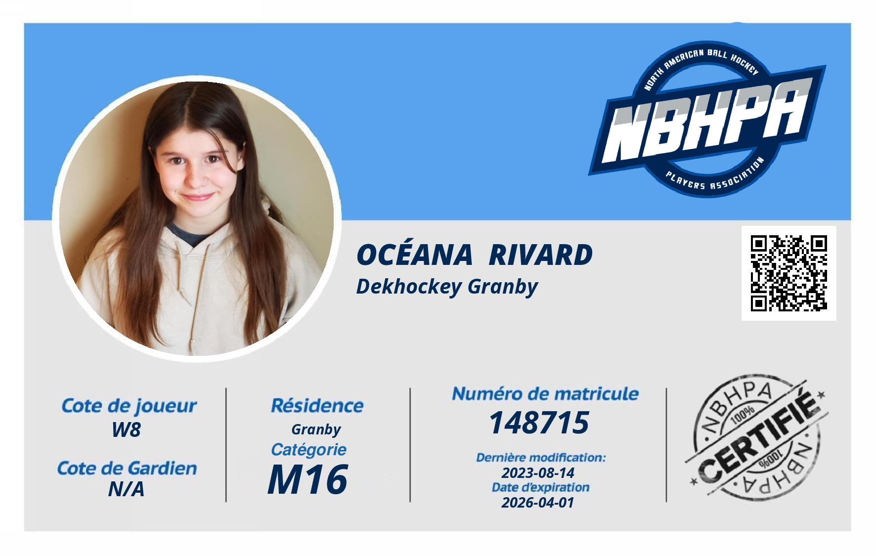 Océana  Rivard 