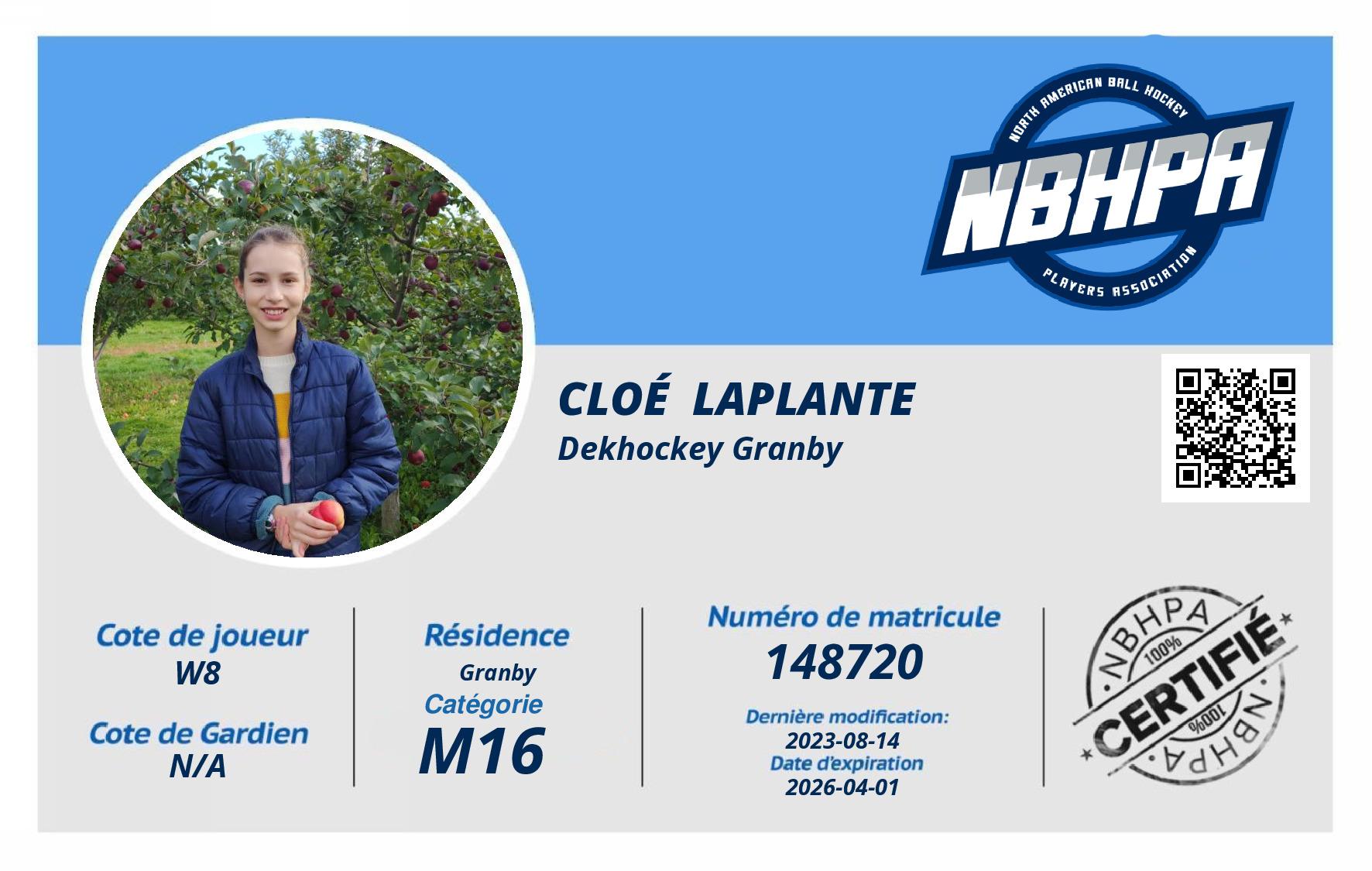 Cloé  Laplante