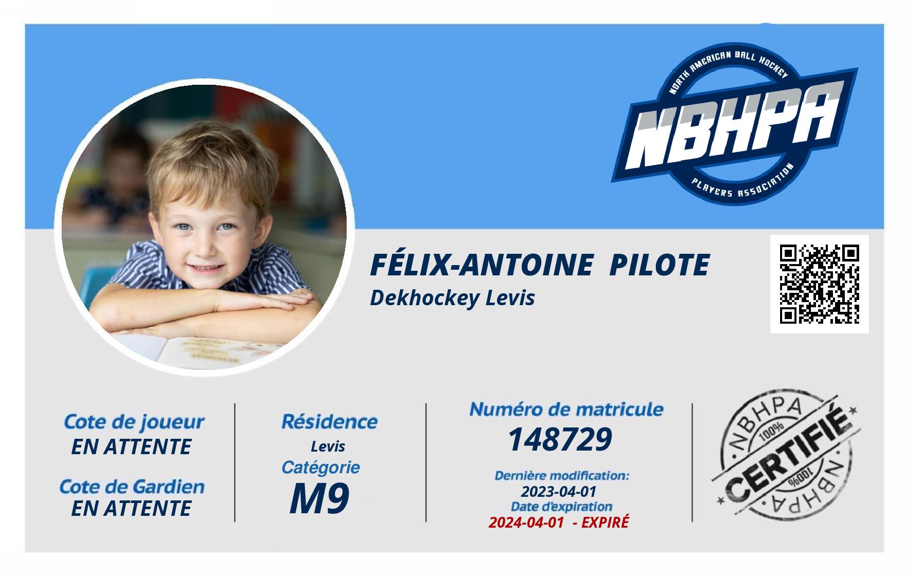 Félix-Antoine  Pilote 