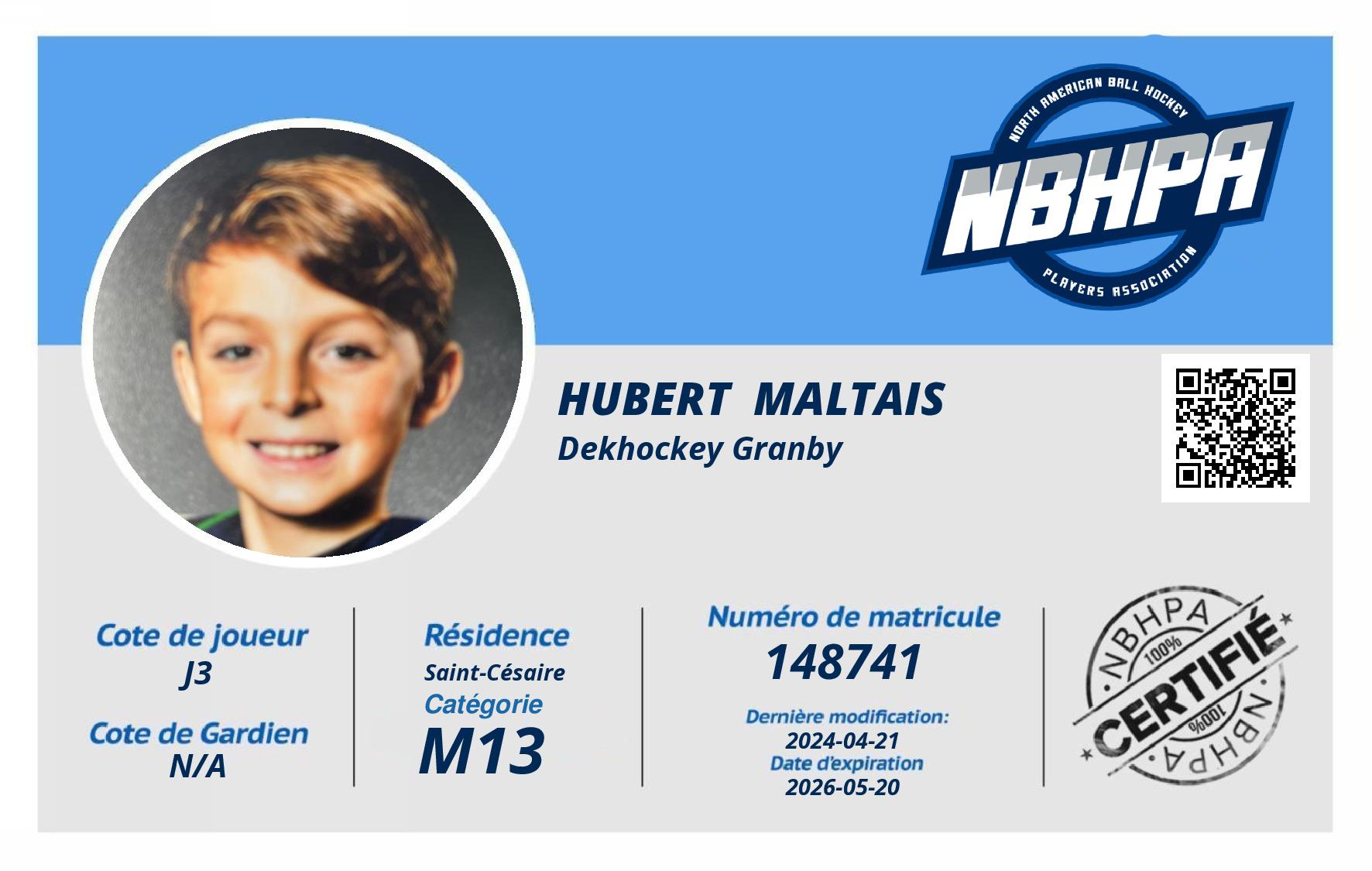 Hubert  Maltais 