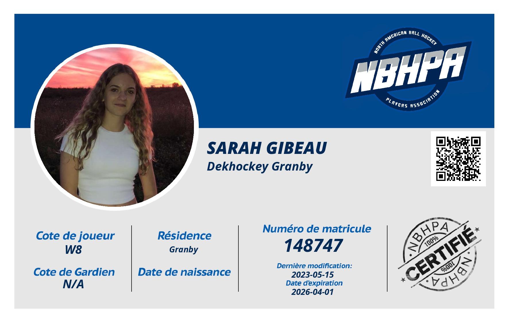 Sarah Gibeau