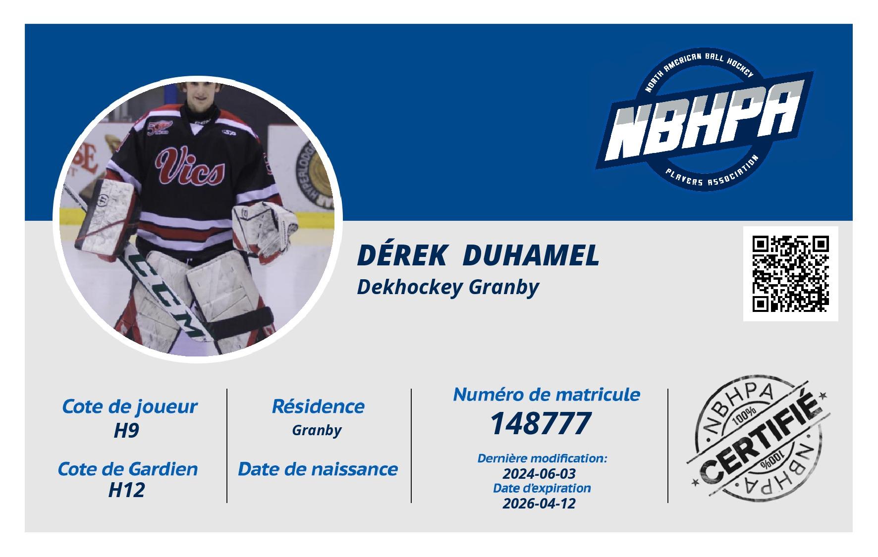 Dérek  Duhamel