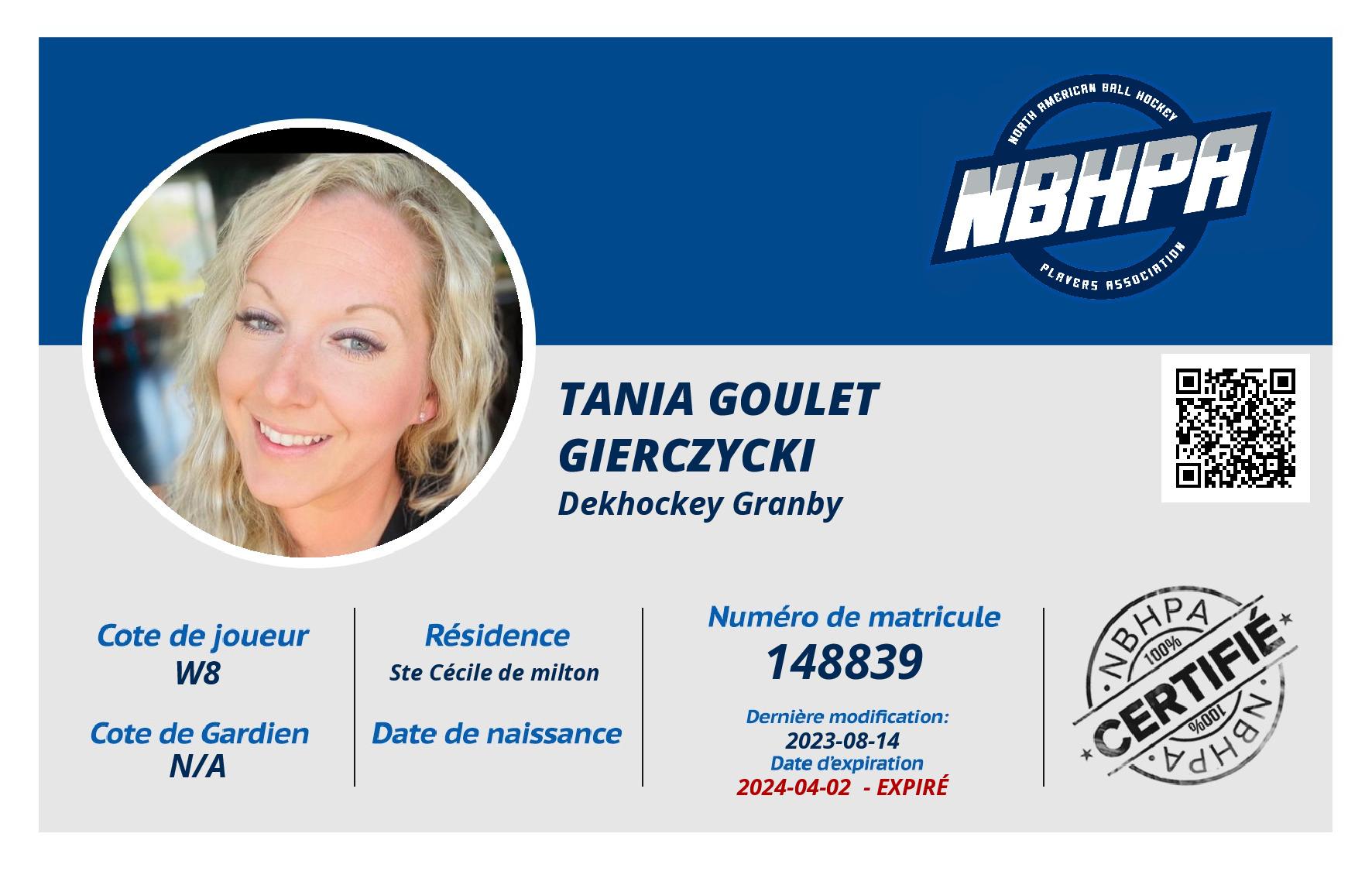 Tania Goulet Gierczycki 