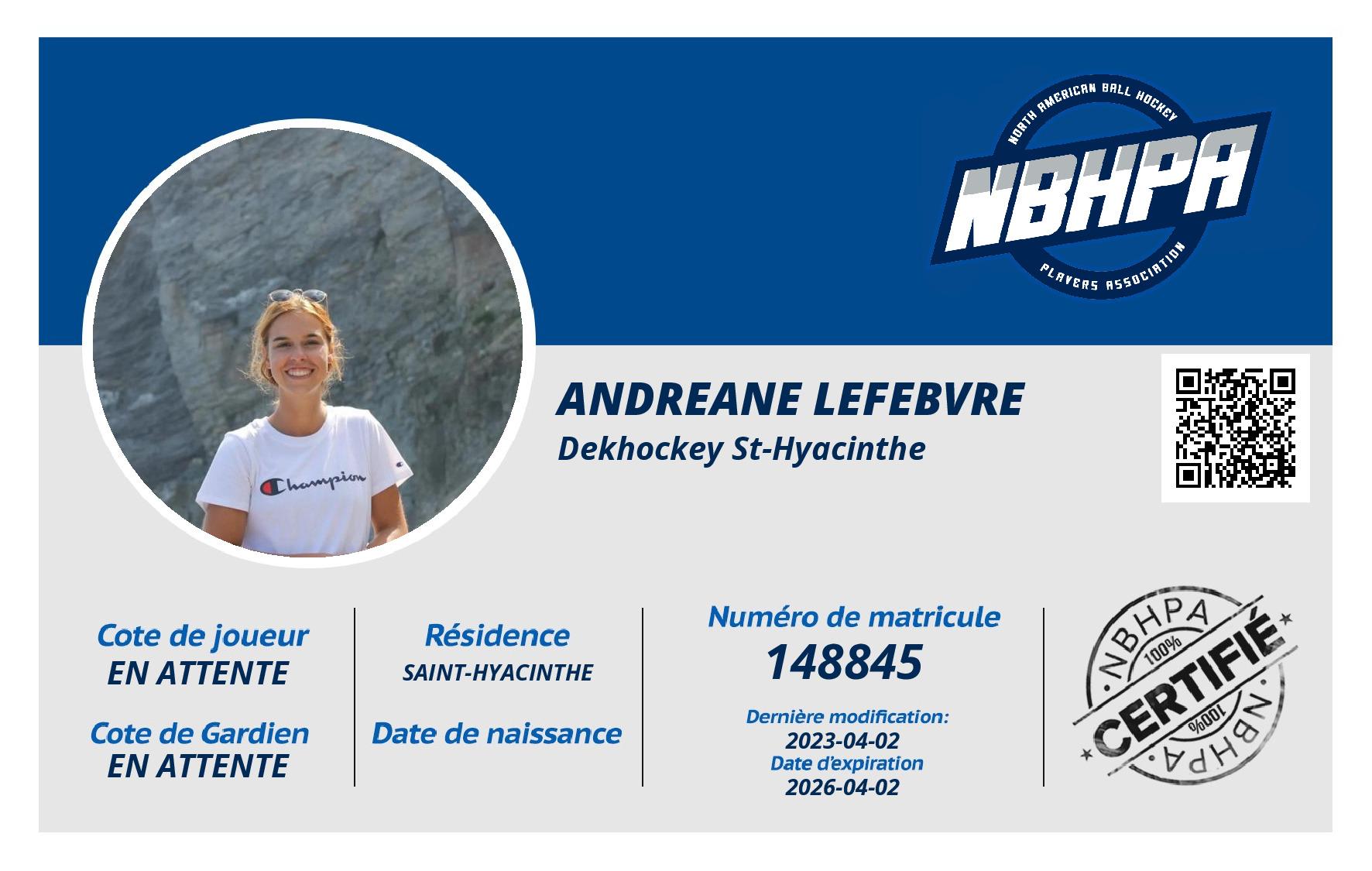 Andreane Lefebvre