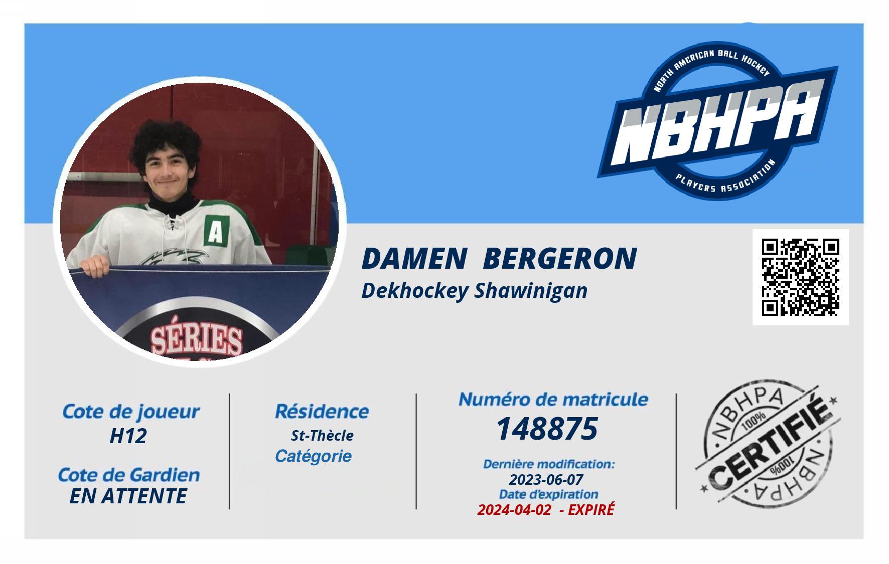 Damen  Bergeron