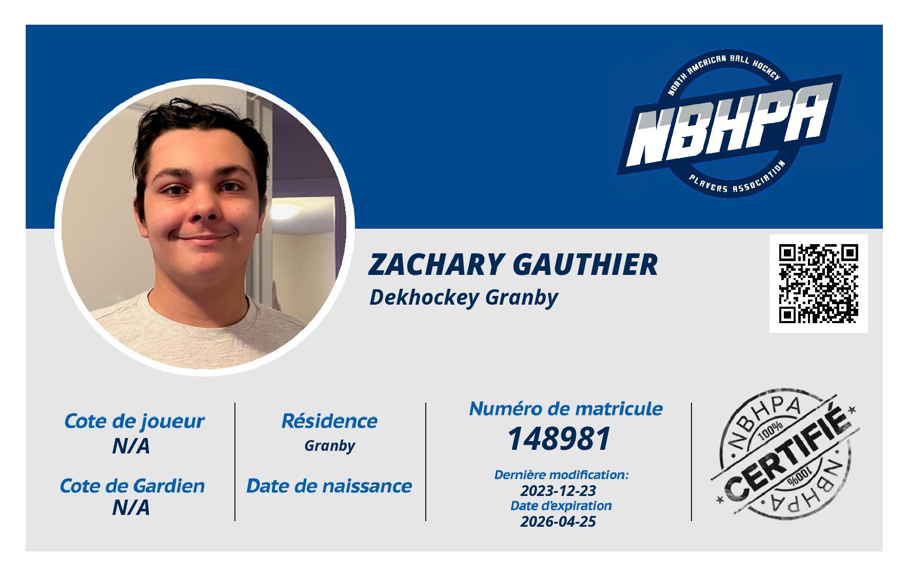 Zachary Gauthier