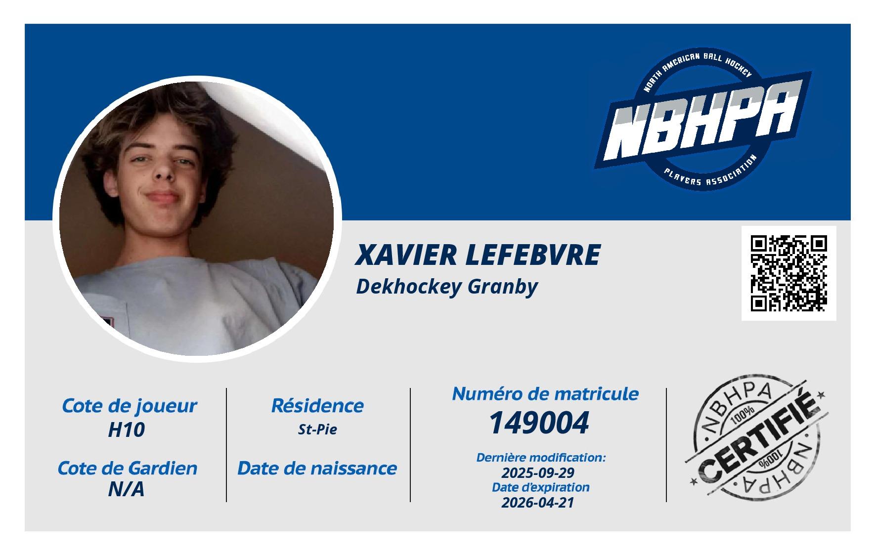 Xavier Lefebvre