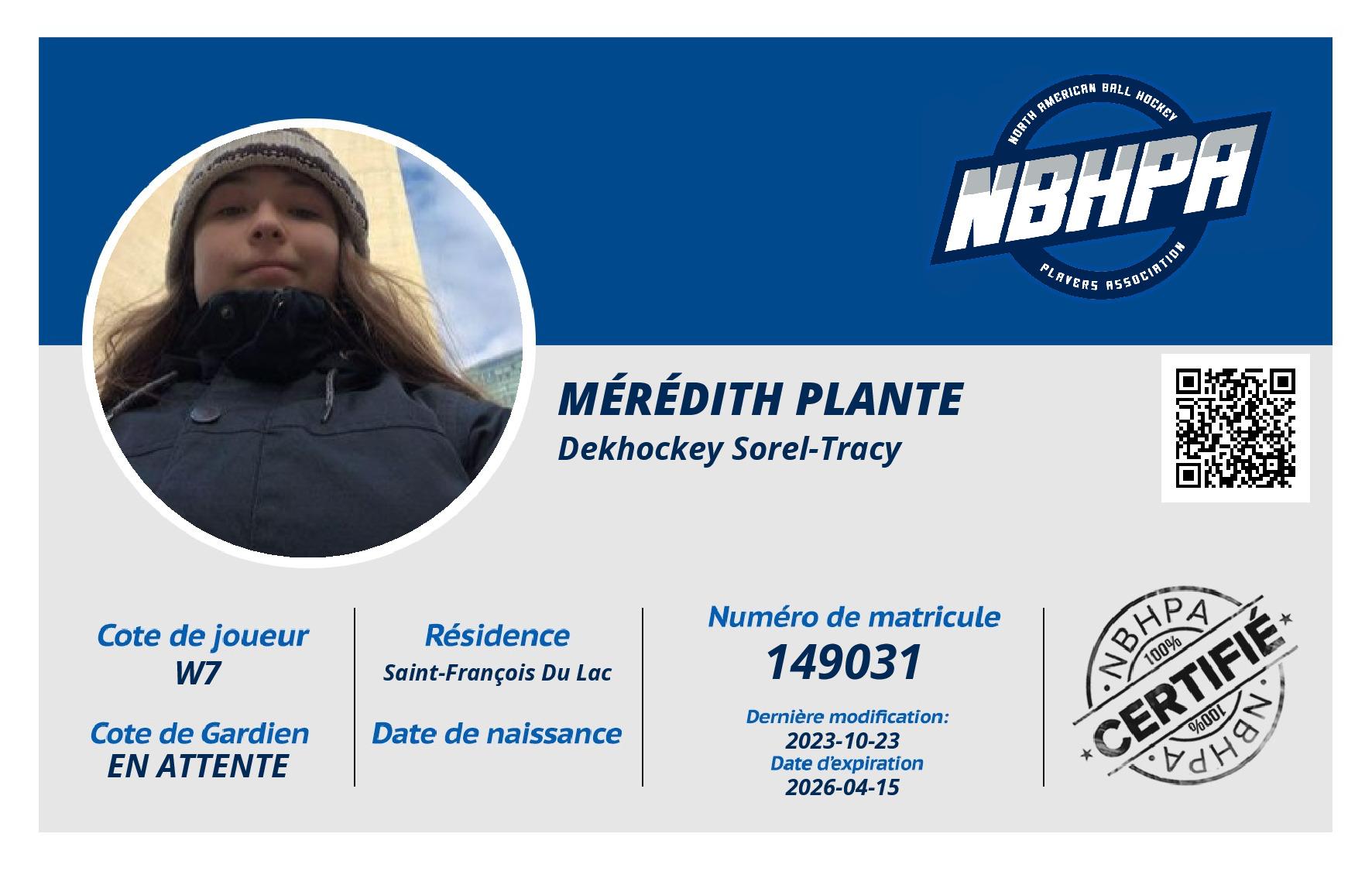 Mérédith Plante