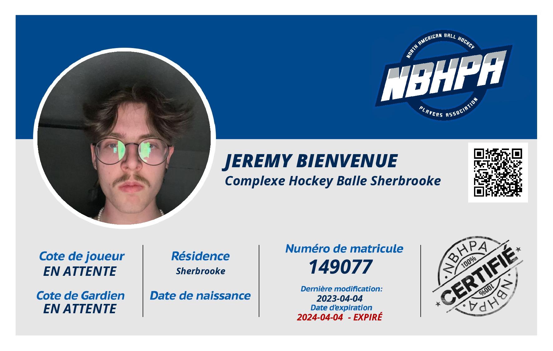 Jeremy Bienvenue