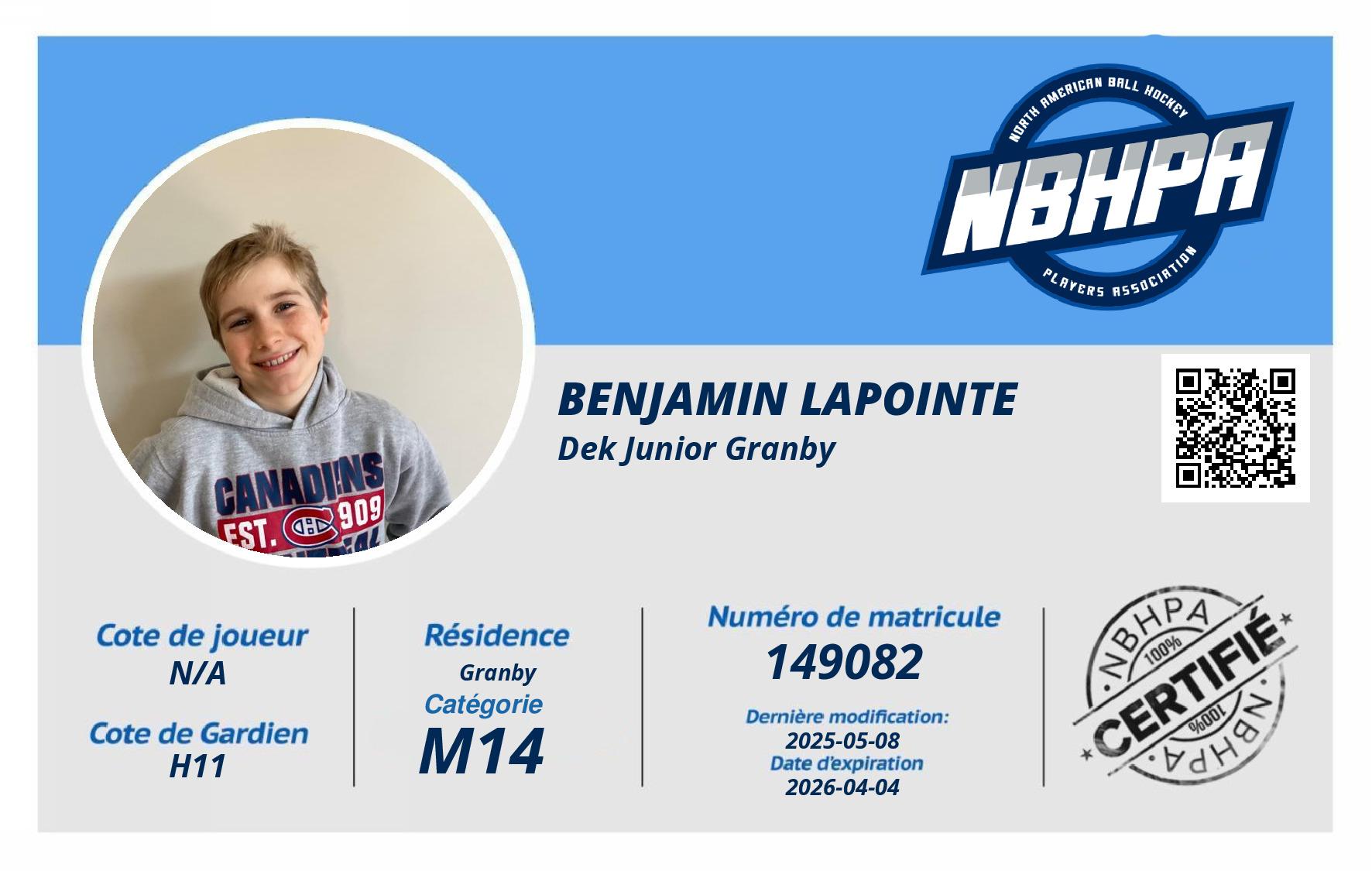 Benjamin Lapointe