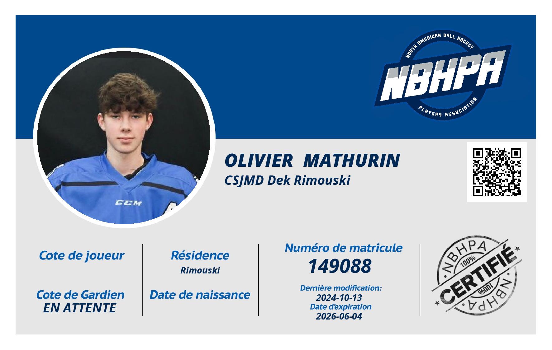 Olivier  Mathurin