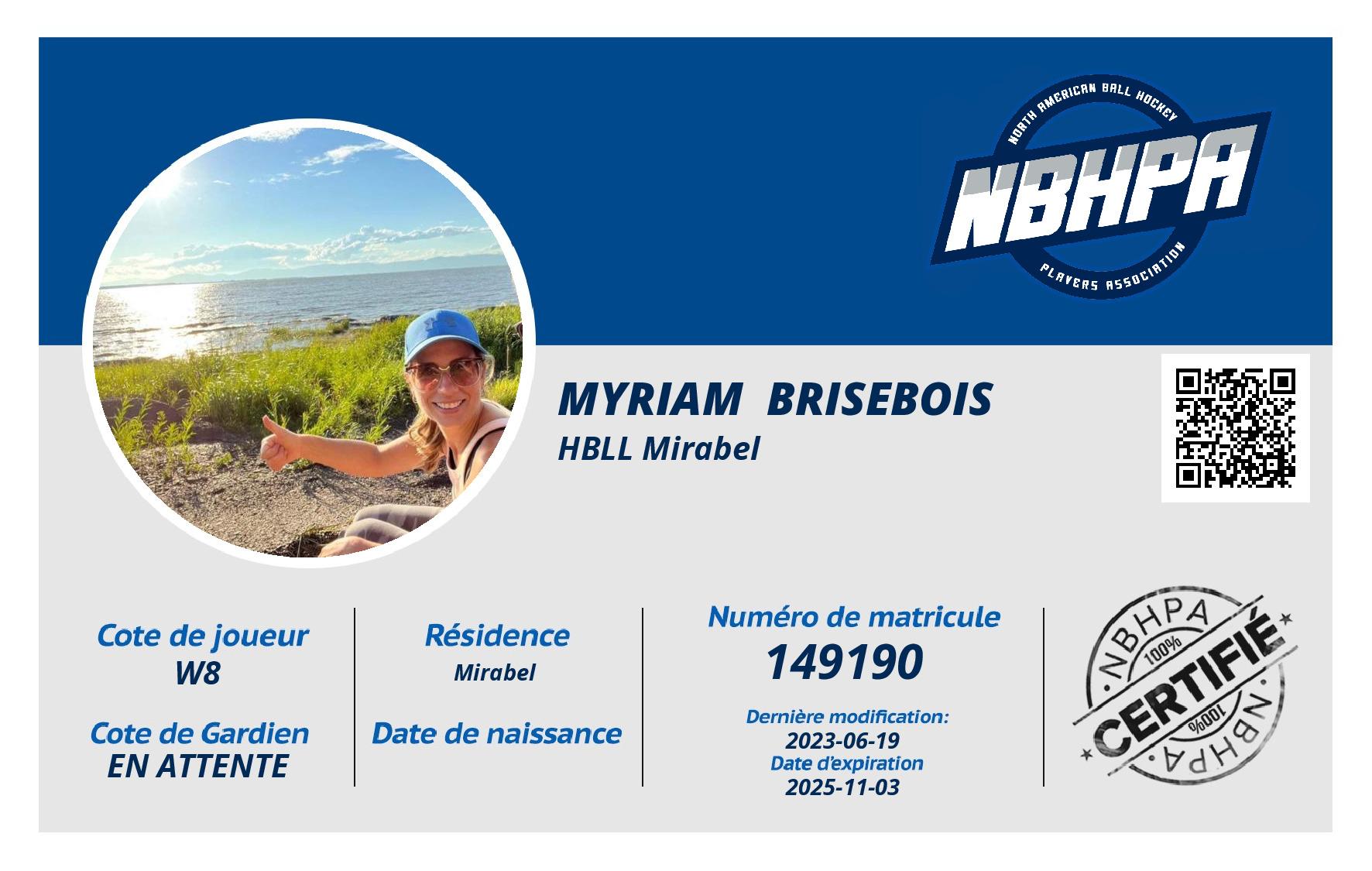 Myriam  Brisebois 