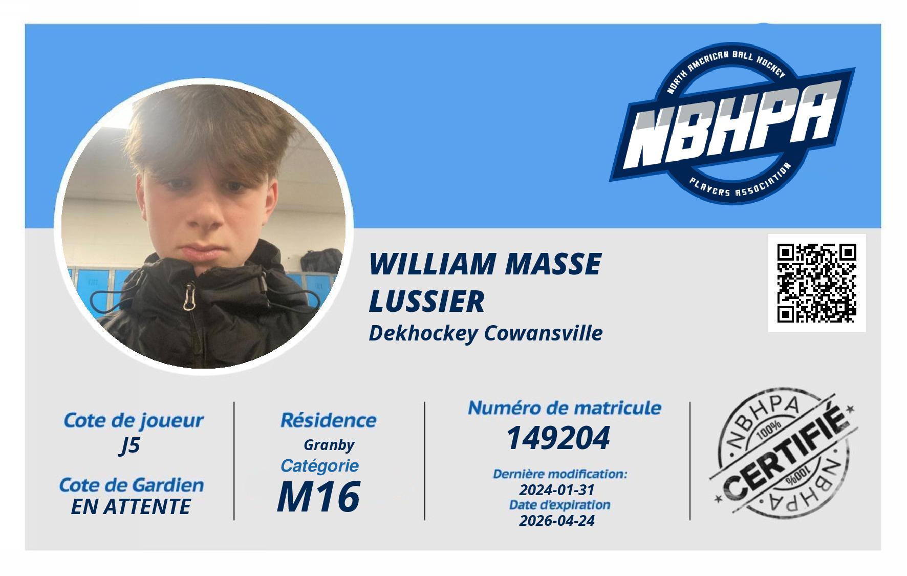 William Masse Lussier