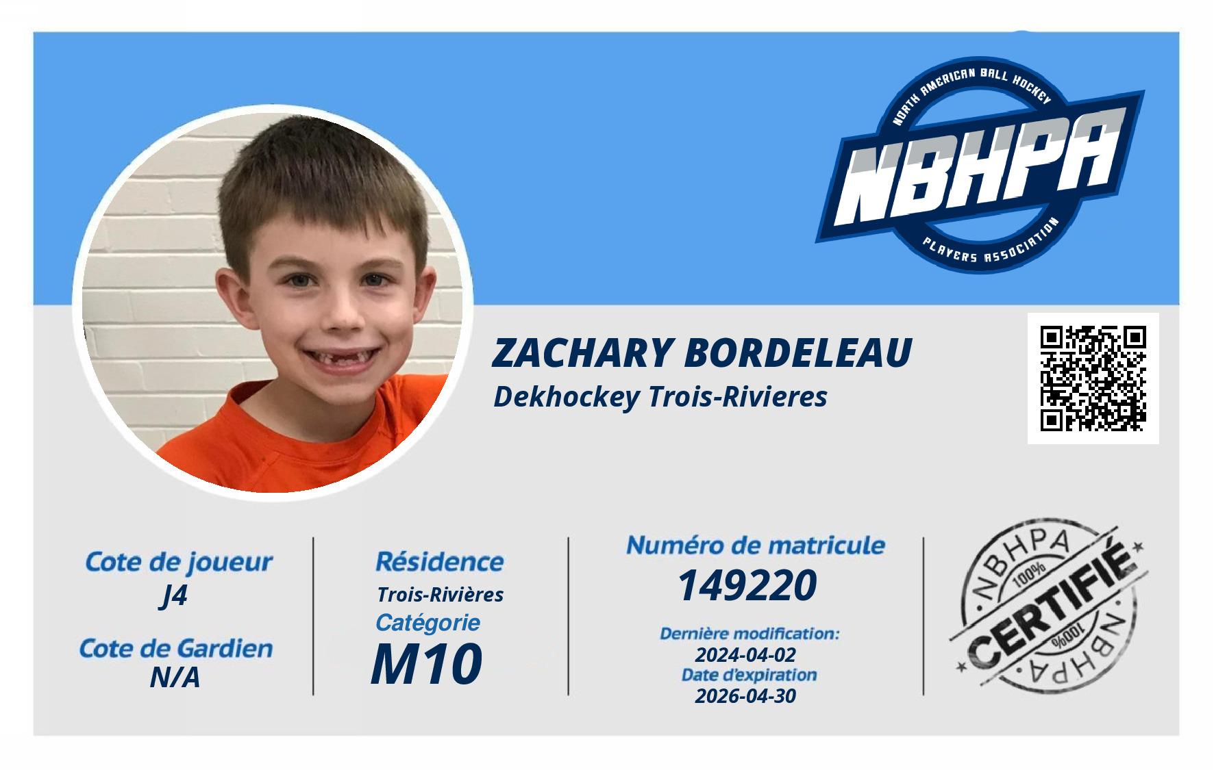 Zachary Bordeleau