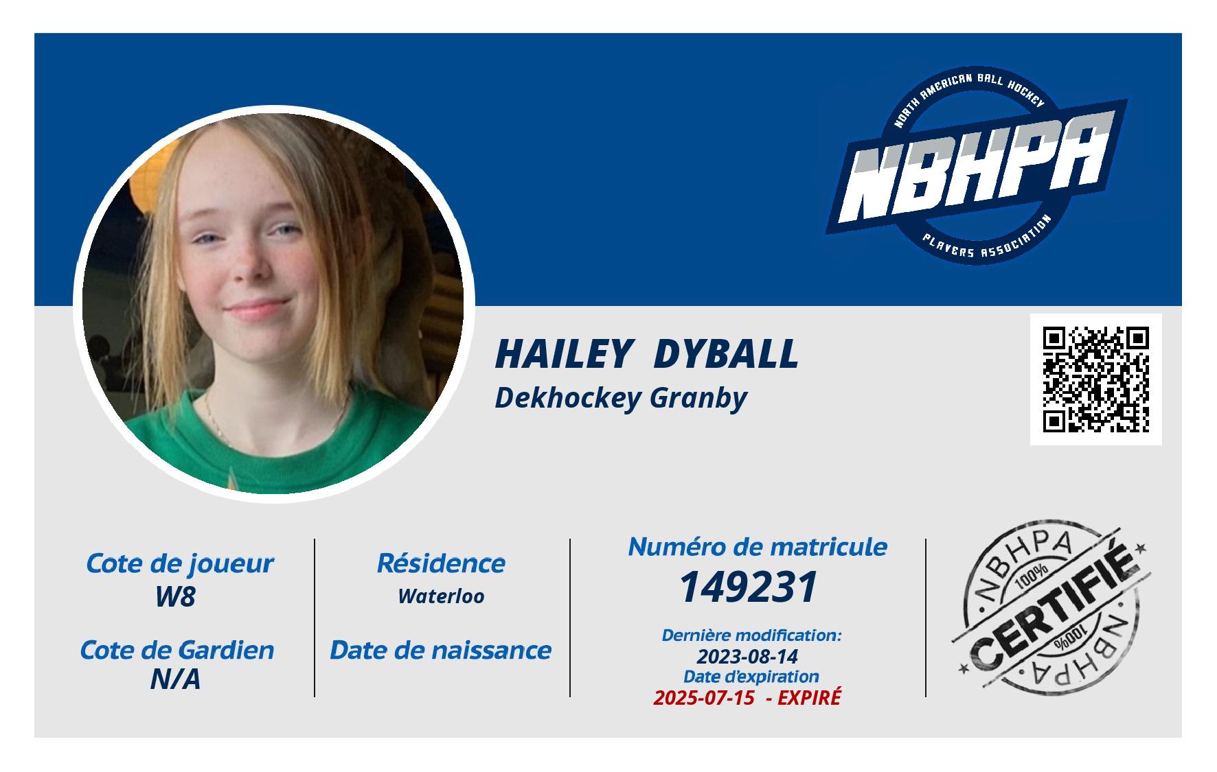 Hailey  Dyball 