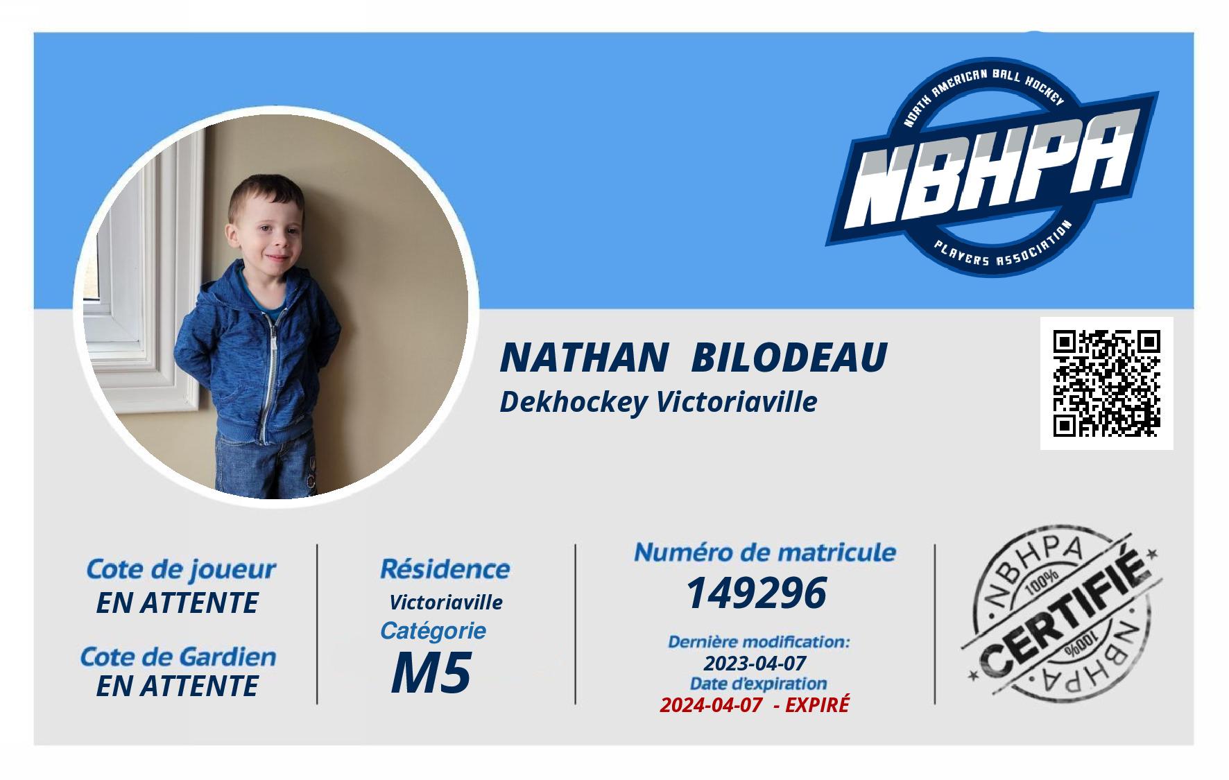 Nathan  Bilodeau 
