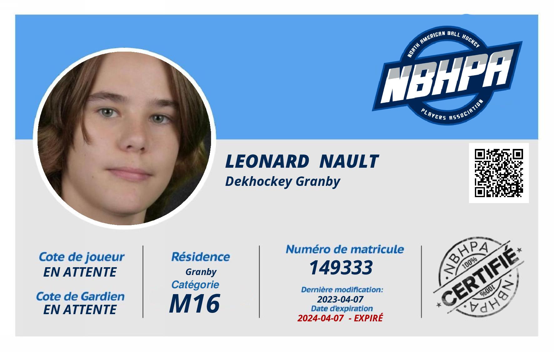 Leonard  Nault
