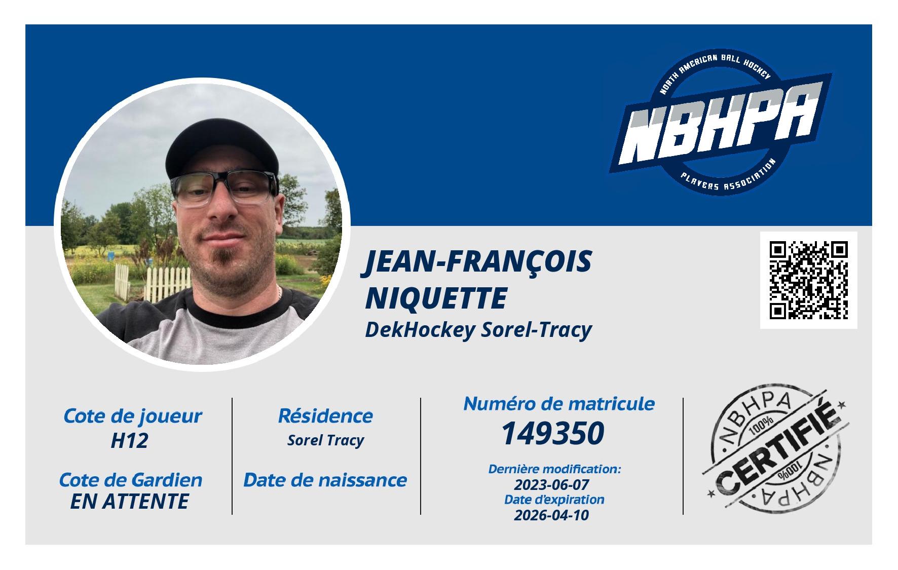 Jean-François  Niquette 