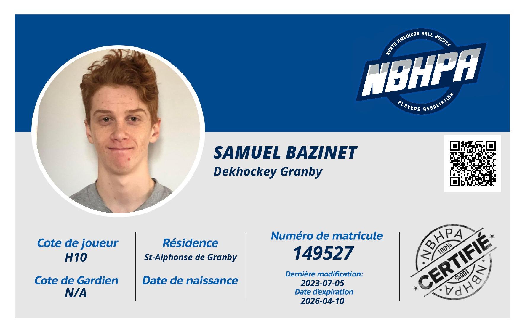 Samuel Bazinet