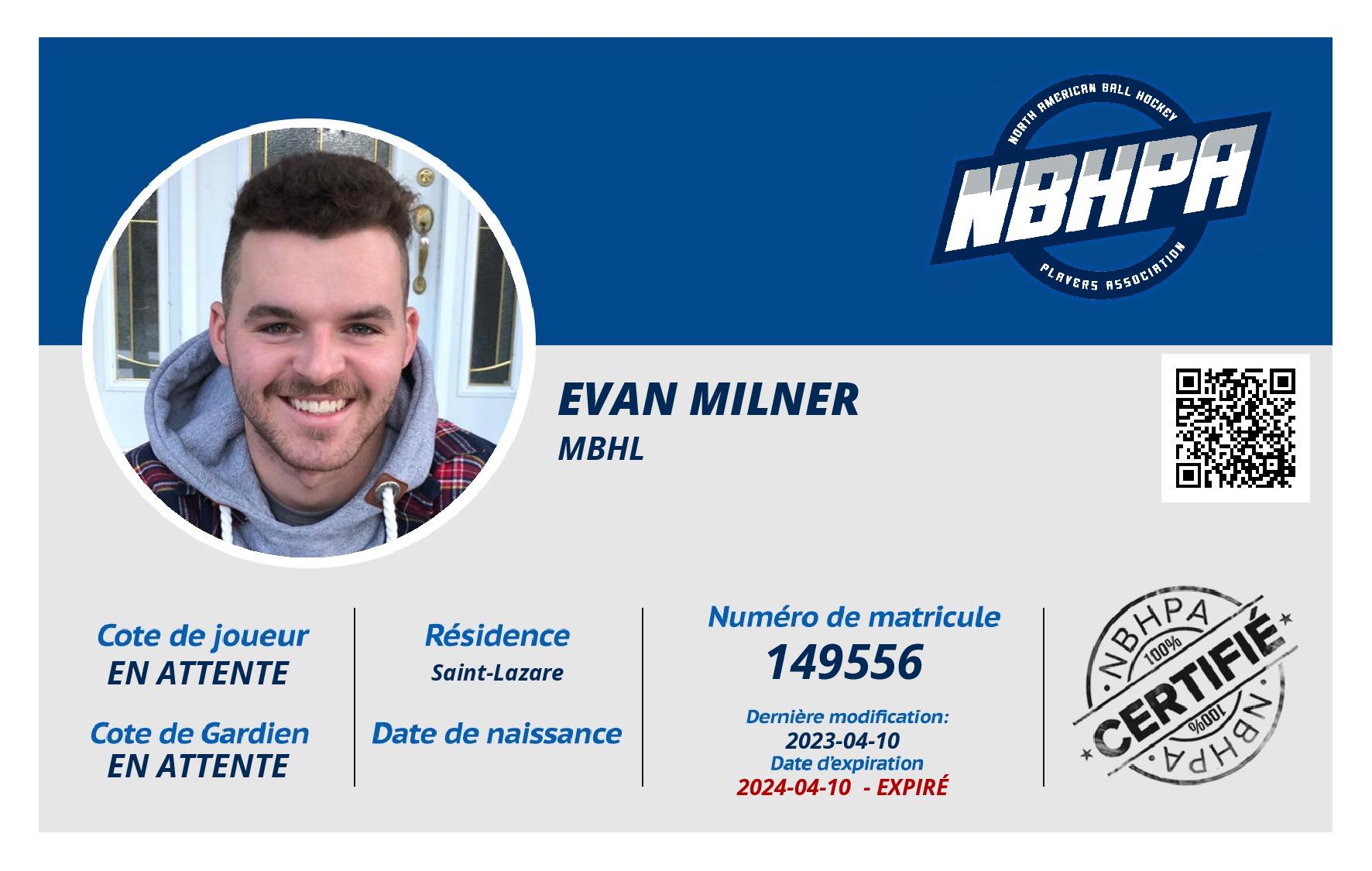 Evan Milner 