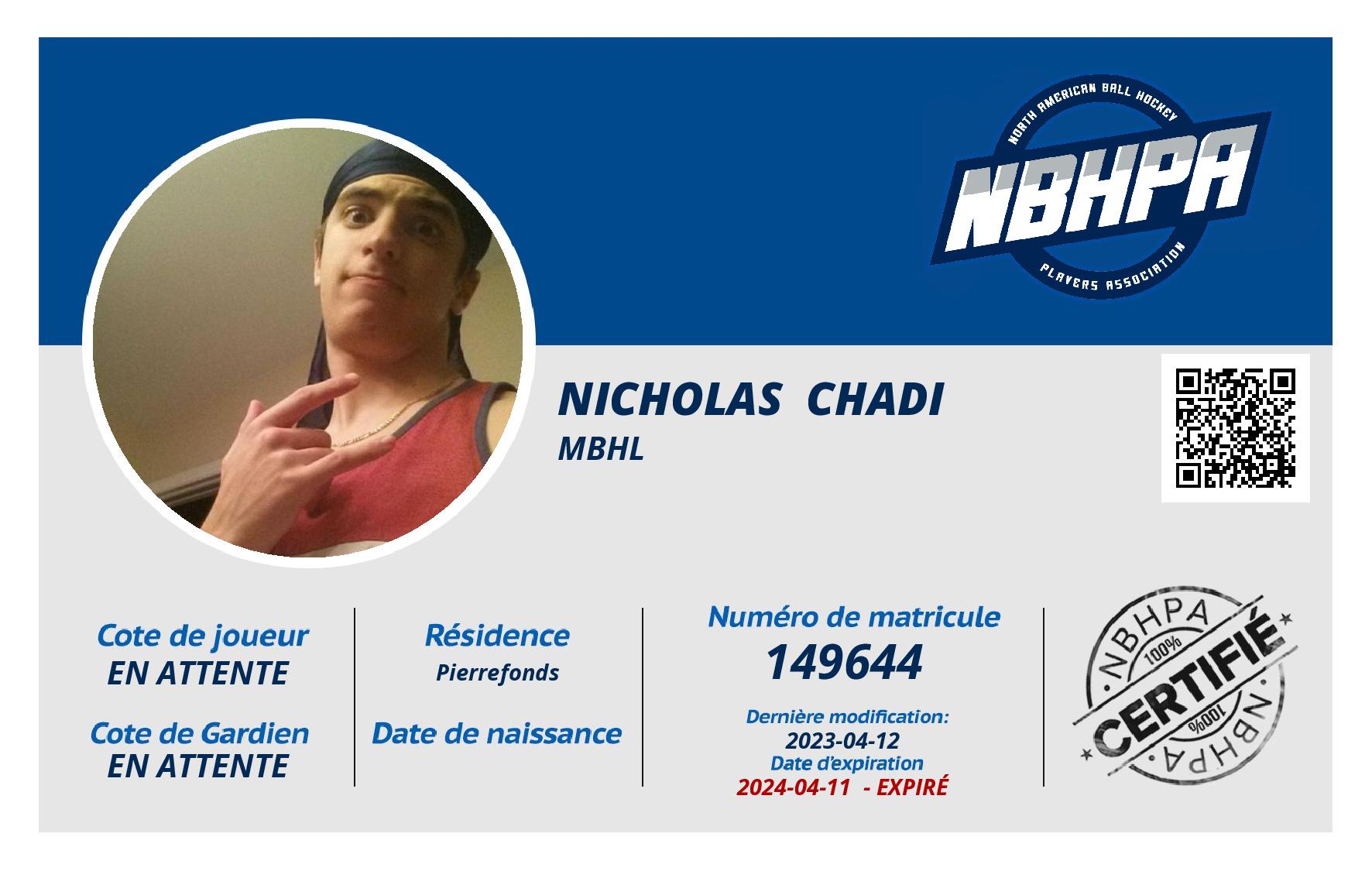 Nicholas  Chadi