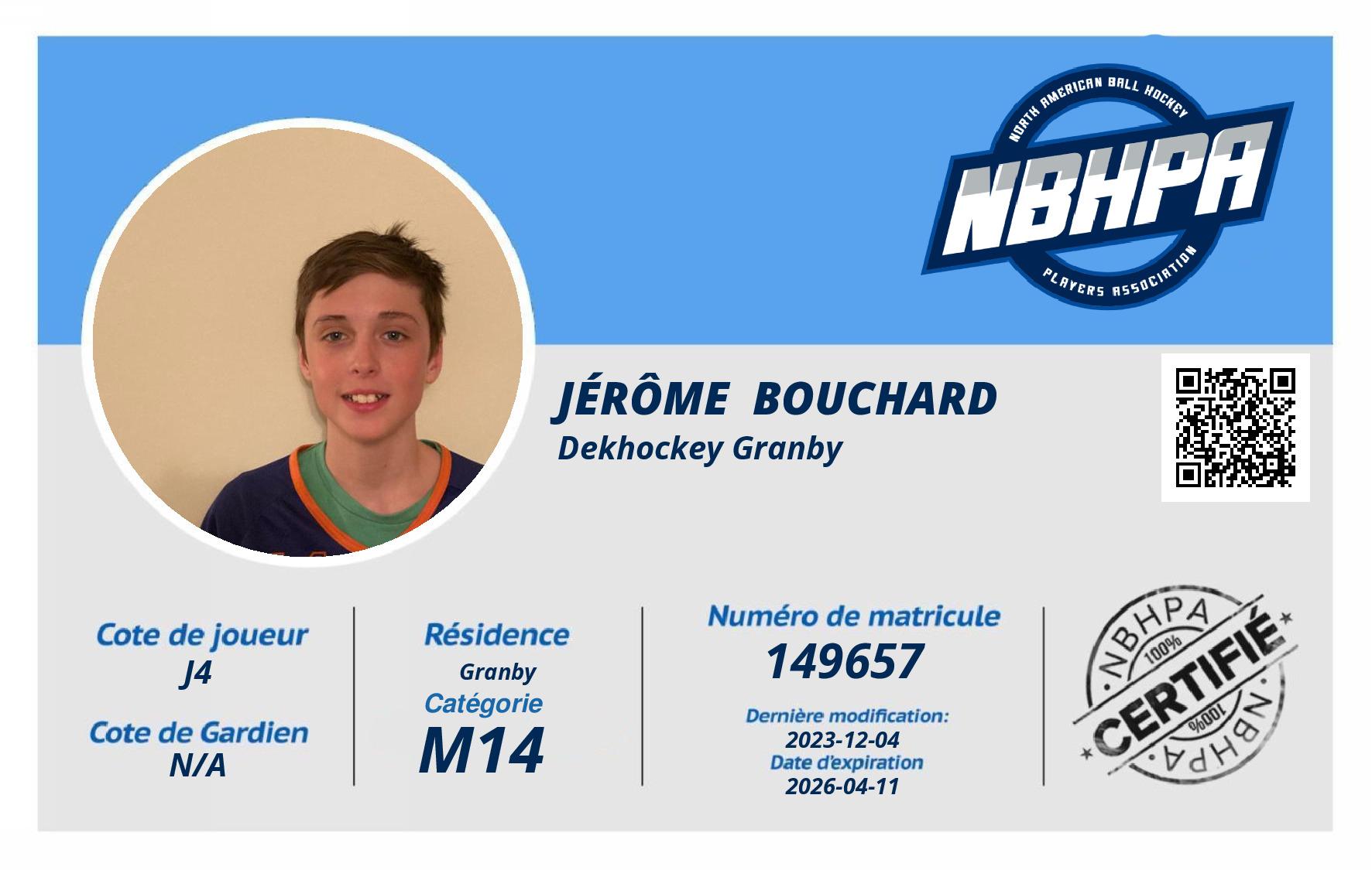 Jérôme  Bouchard